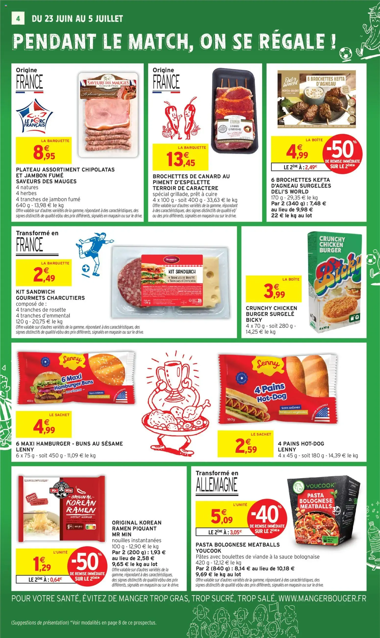 Intermarché - Le match se joue aussi autour de la table! du 23 juin au 5 juillet 2026 - Catalogue page 4
