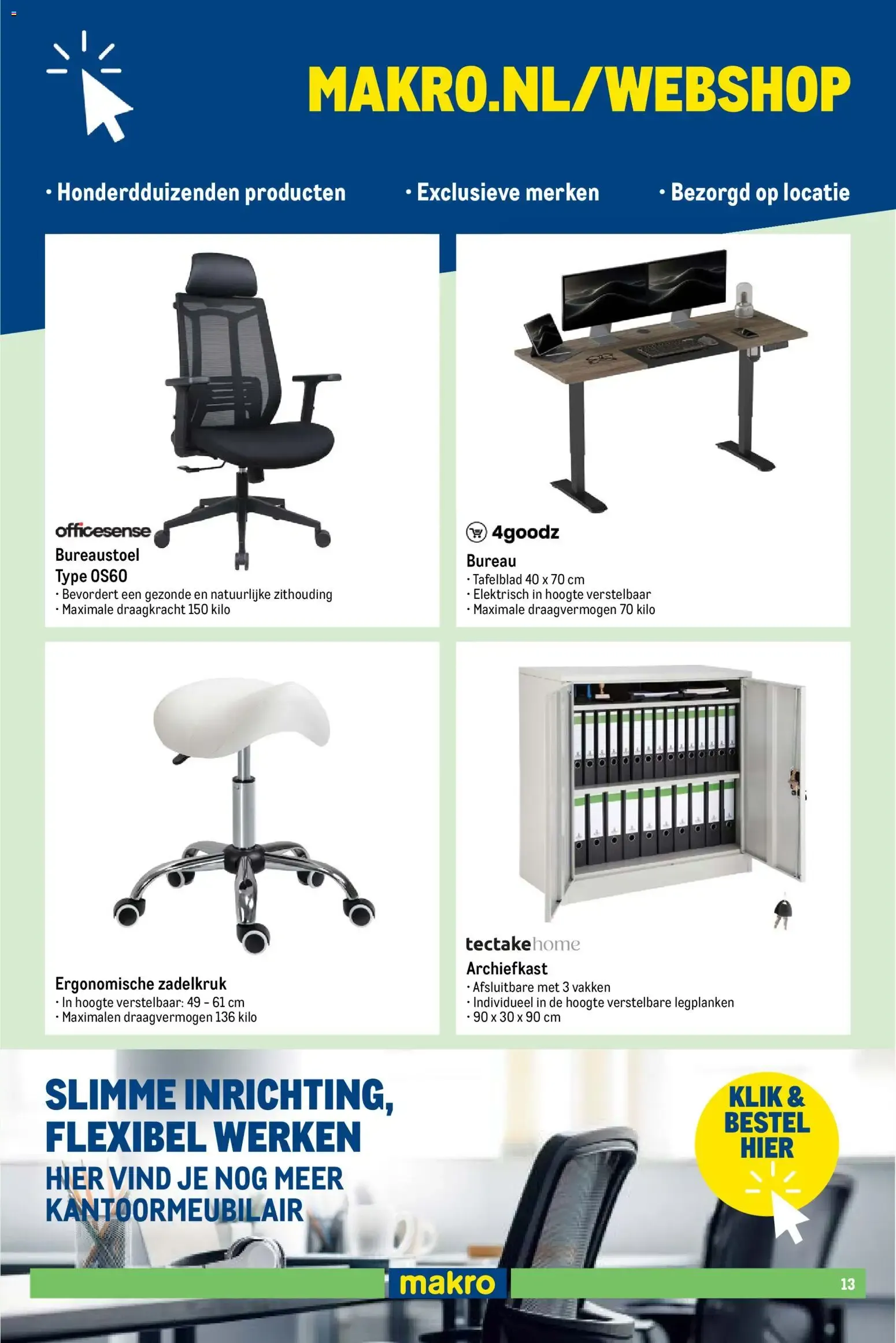 Makro Kantoor van 9 augustus tot 6 september 2026 - Folder pagina 13