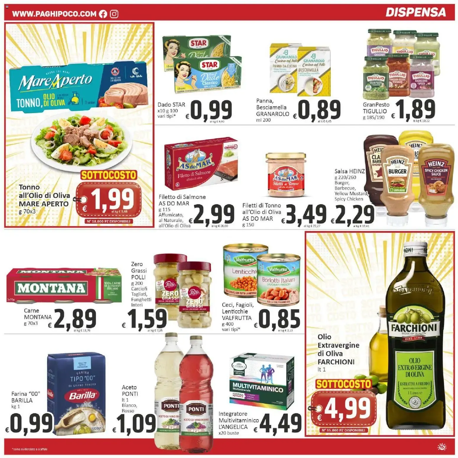 Supermercati Paghi Poco - Sottocosto da 23 ottobre a 2 novembre di 2026 - Pagina del volantino 15