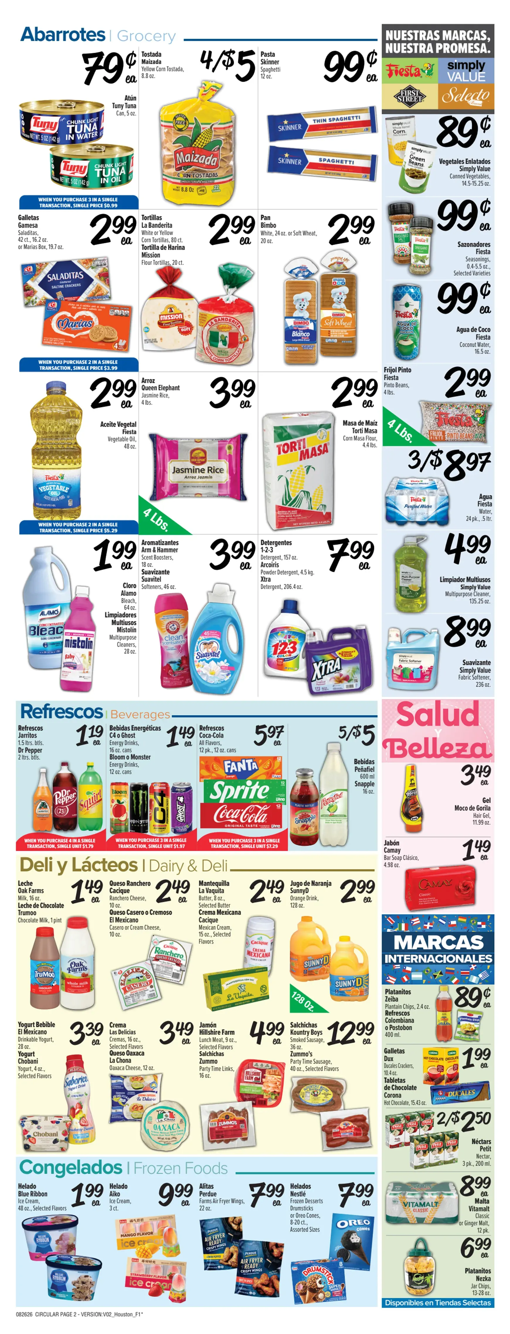 Weekly ad Current Fiesta Mart leaflet valid from Wednesday 08/26/2026 to Tuesday 09/01/2026 from August 26 to September 1 2026 - Page 2