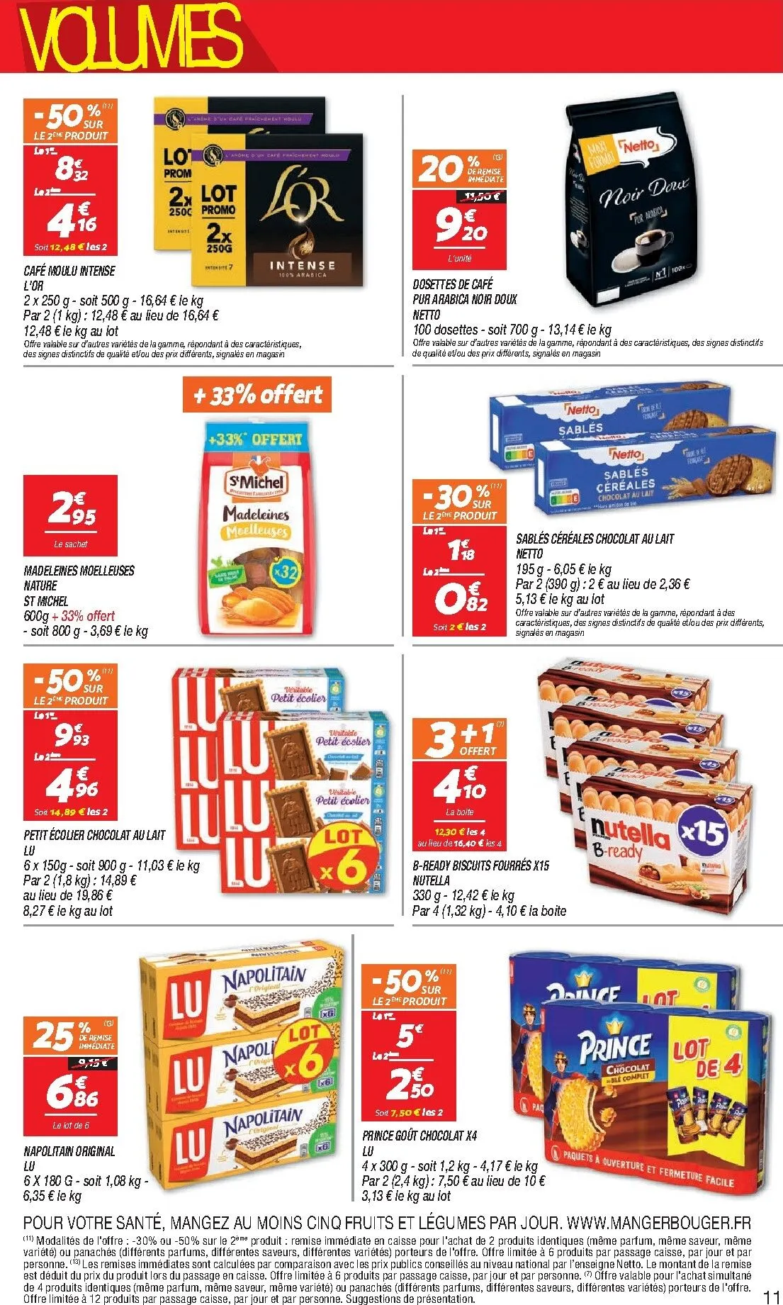 Flyer Netto - Maxi Volumes pour la semaine prochaine du du mardi 27/10/2026 au du lundi 09/11/2026 du 27 octobre au 9 novembre 2026 - Catalogue page 11