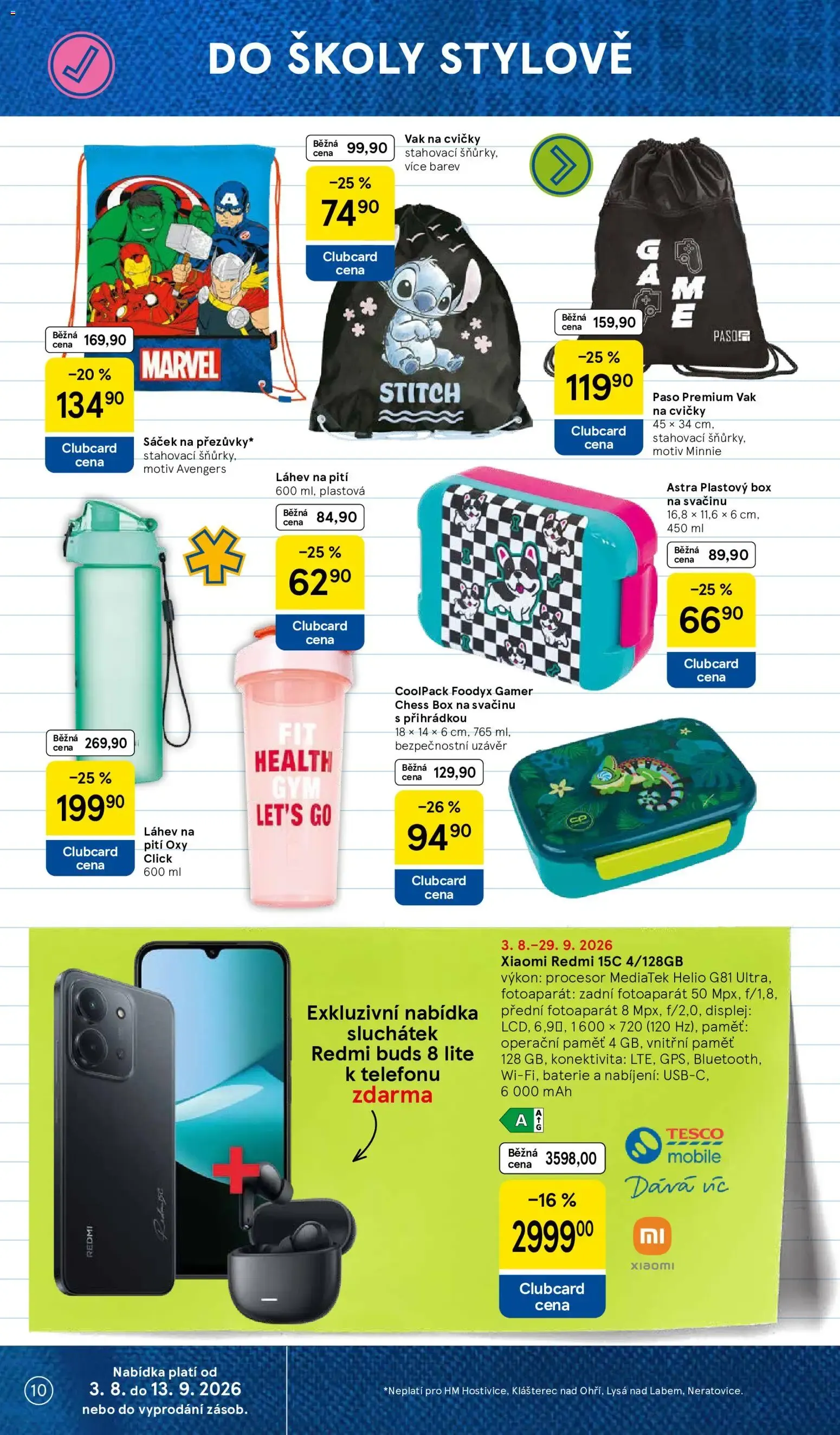 Tesco: Vše do školy - 3. srpna 13. září 2026 - Page 10