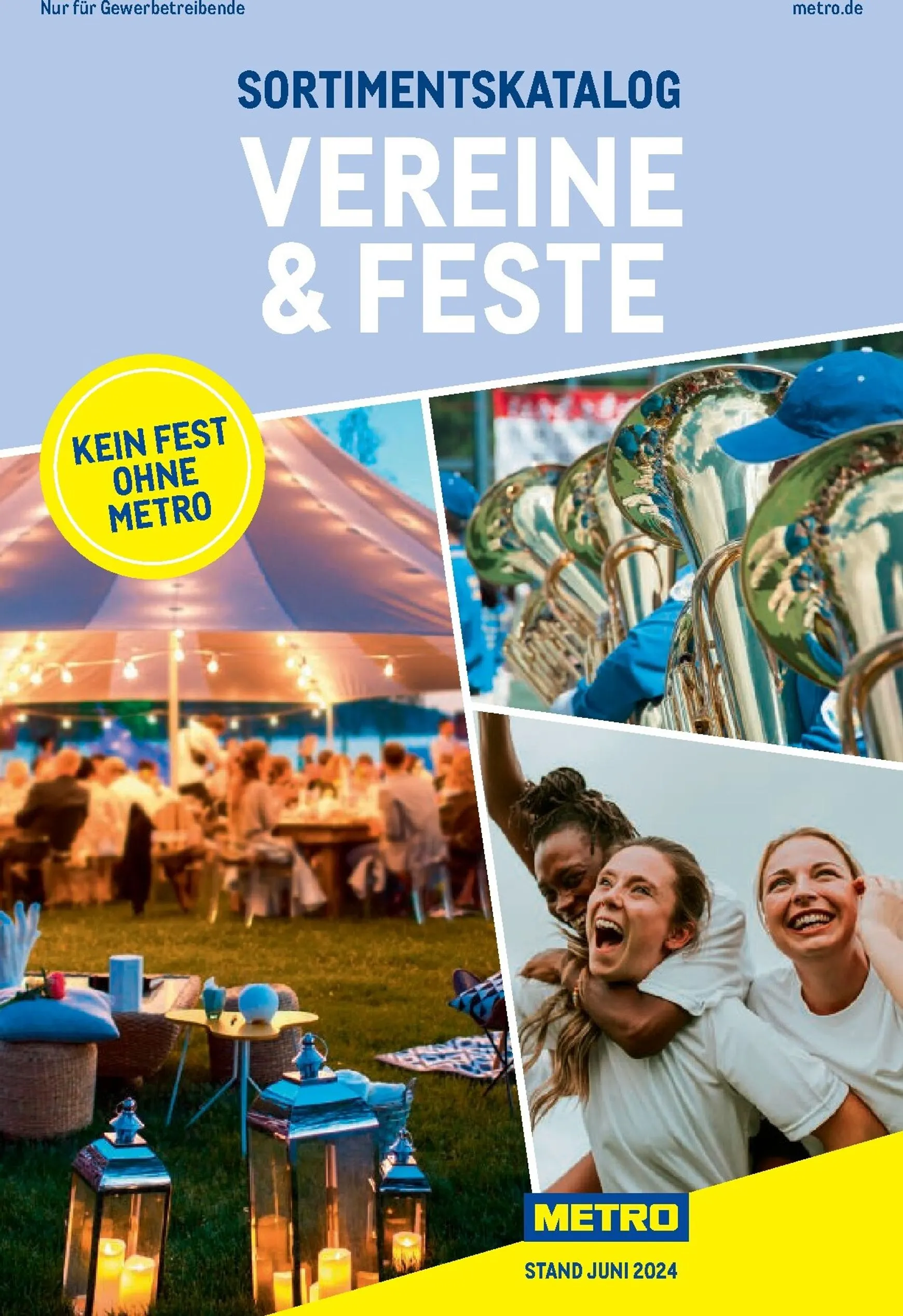 Metro - Sortimentskatalog Vereine & Feste Prospekt – von Sonntag 21.06.2026 bis Donnerstag 31.12.2026