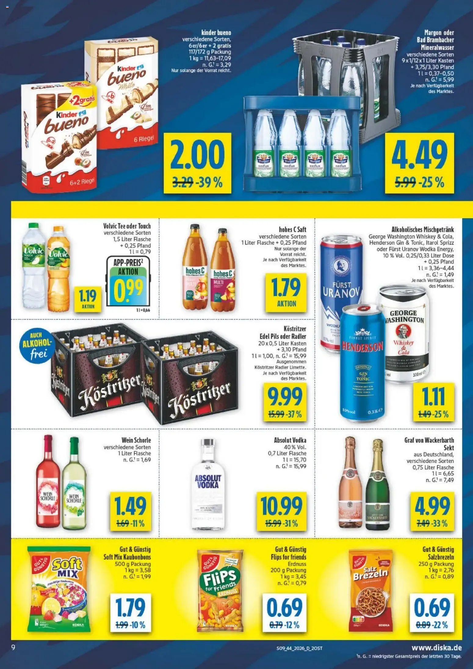 Diska Prospekt (ab 26.10.2026) zum Blättern von 26. Oktober bis 30. Oktober 2026 - Prospekt seite 9