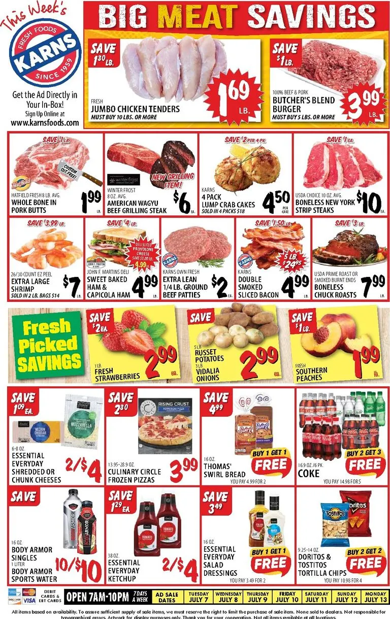 This Week's BIG MEAT SAVINGS