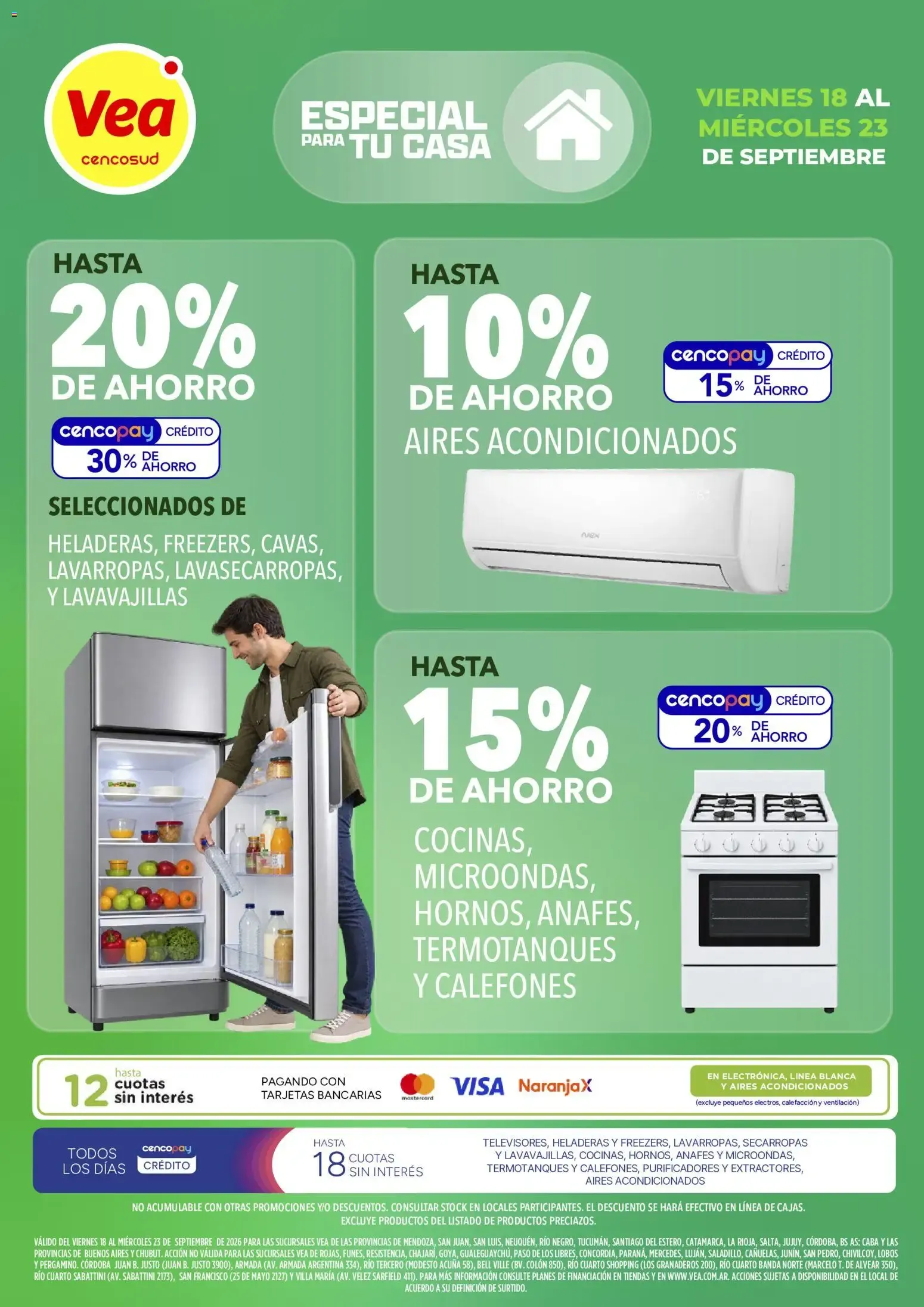 Ofertas de Vea - Especial para tu casa del 18/09/2026 - 23/09/2026 18 de septiembre al 23 de septiembre 2026 - Página 1 del catálogo