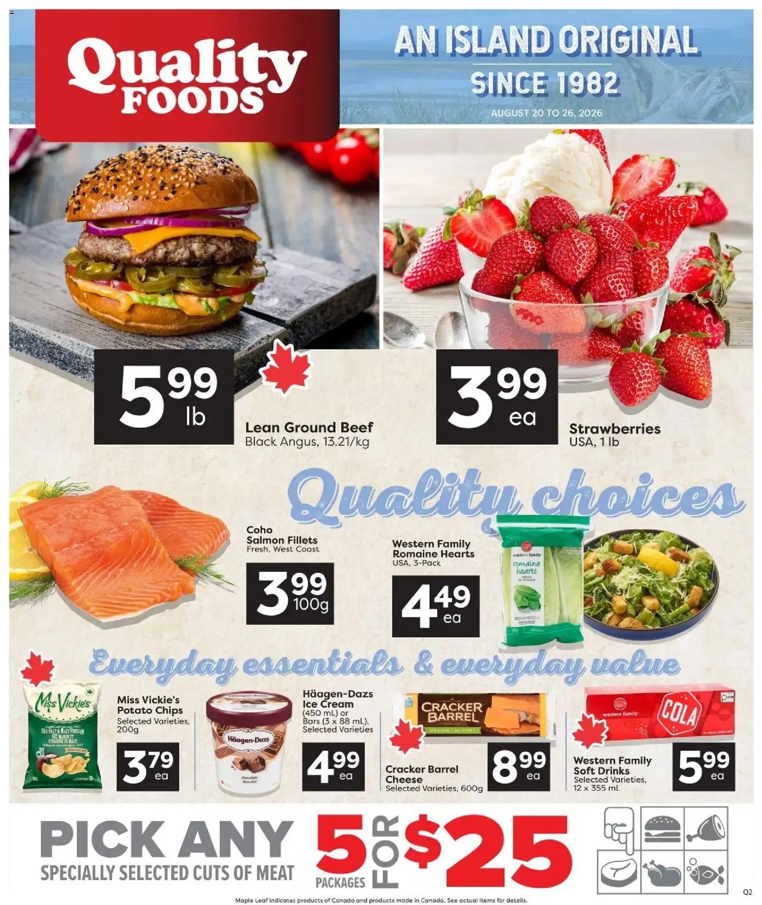 Quality Foods weekly flyer / circulaire from Aug 20, 2026 > weekly specials & deals from August 20 to August 26 2026 - flyer page 1