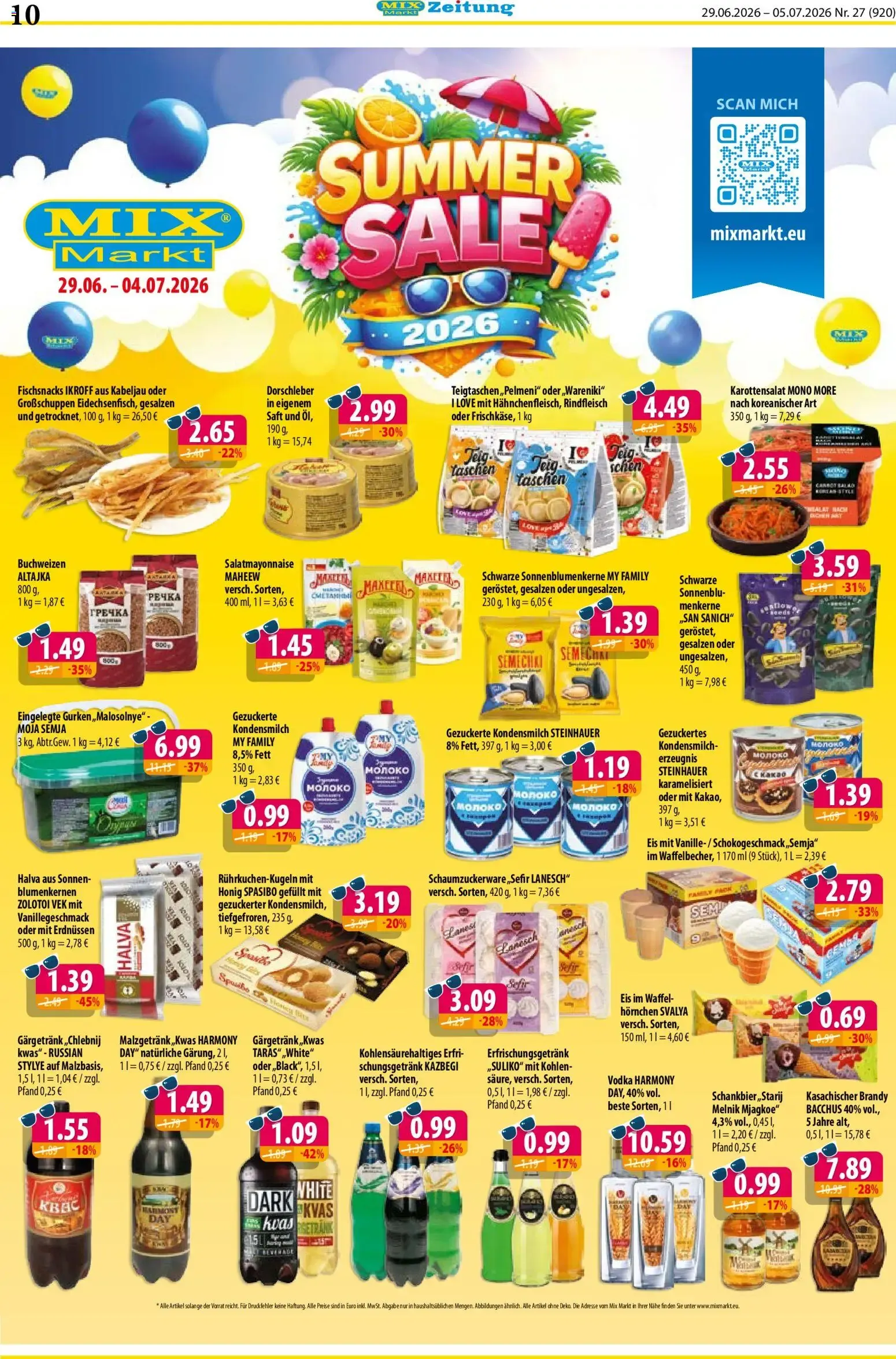 Mix Markt Zeitung: Summer Sale von 29. Juni bis 4. Juli 2026 - Prospekt seite 3