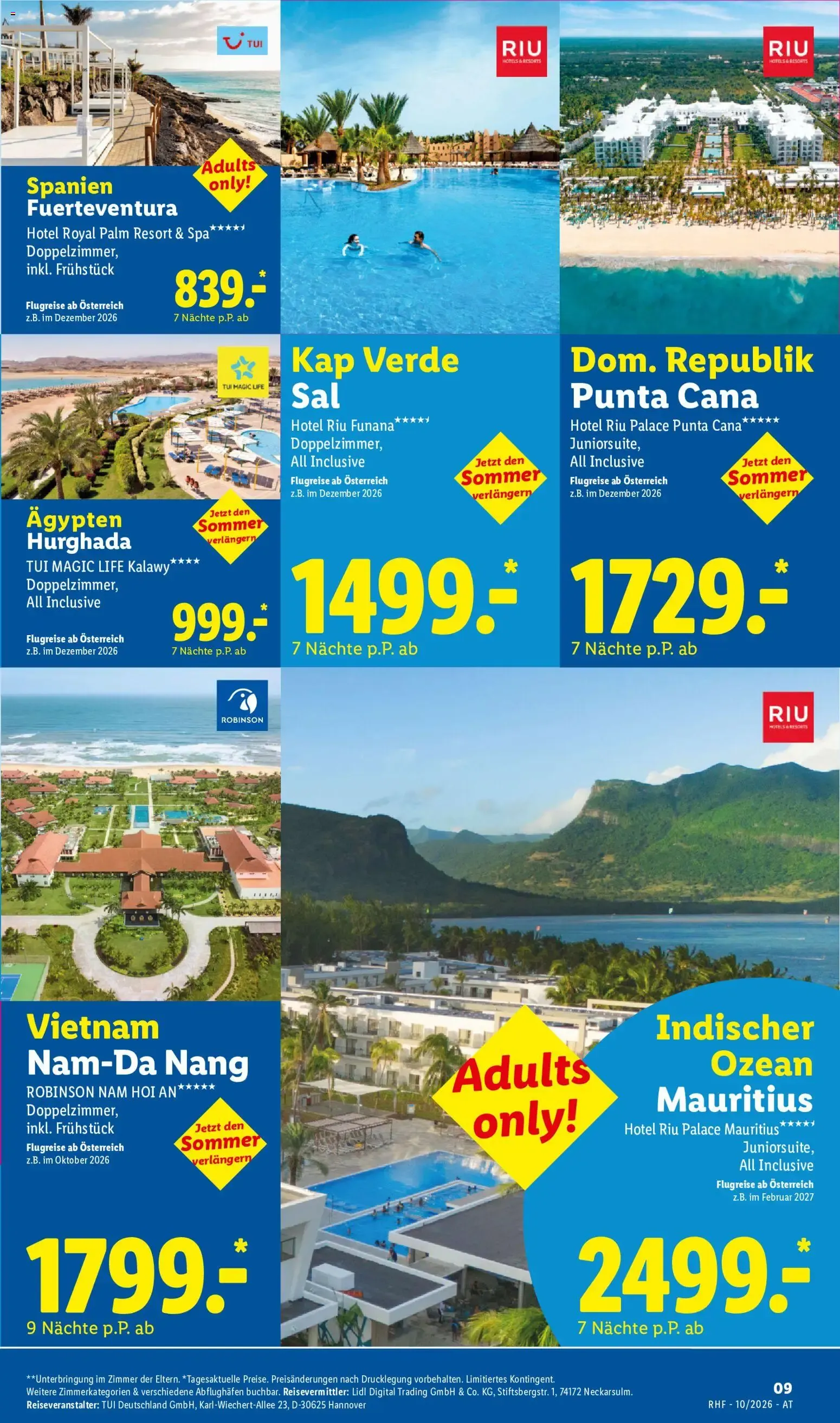 Lidl Reisen: Buchbar vom 30.09. bis 31.10.2026 von 30. September bis 31. Oktober 2026 - Flugblätt seite 9
