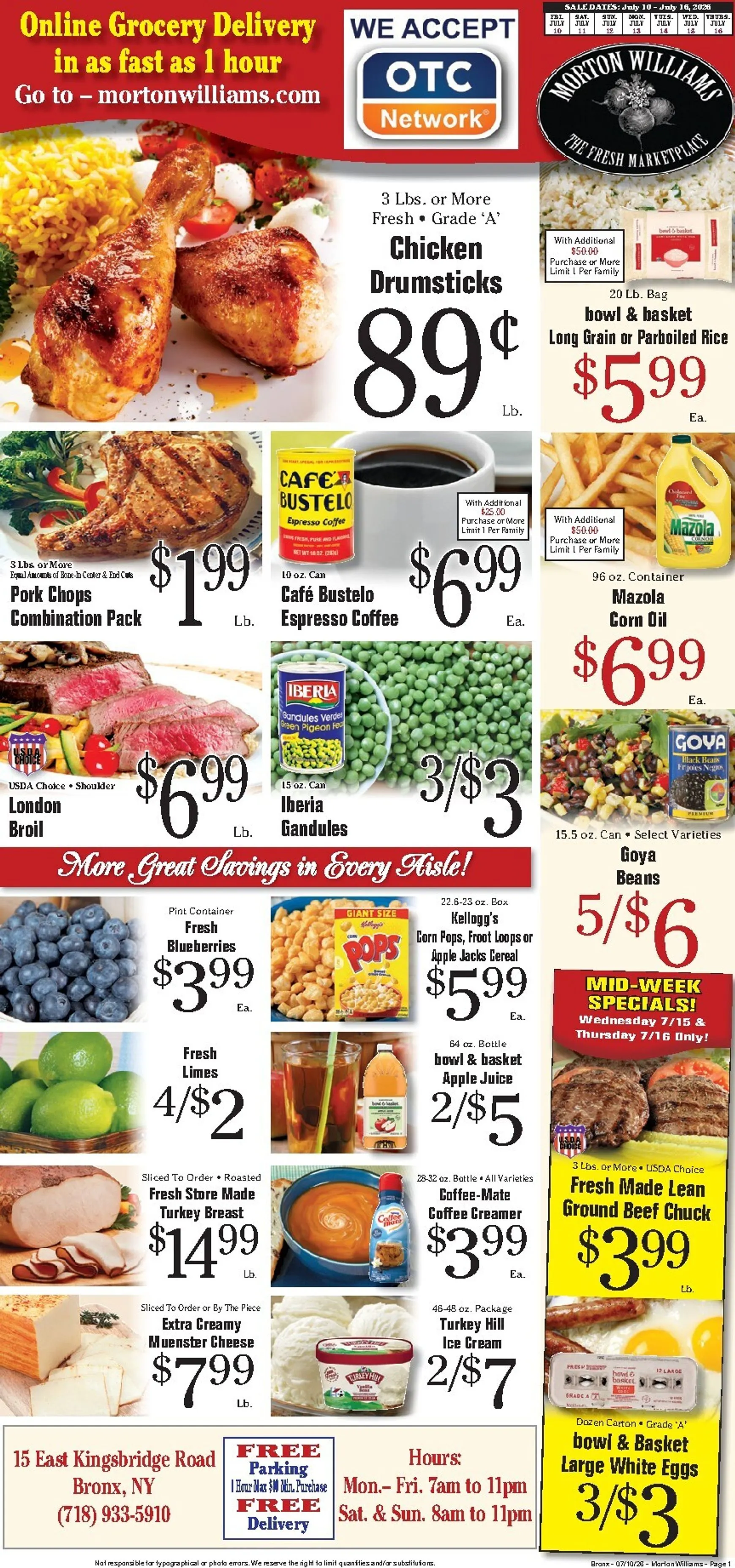Weekly ad Current Morton Williams - Bronx leaflet valid from Friday 07/10/2026 to Thursday 07/16/2026 from July 10 to July 16 2026 - Page 1