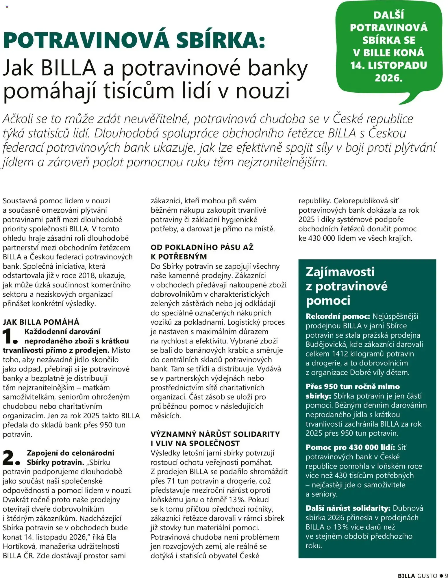 BILLA Gusto, Podzim 2026 - 1. září 30. listopadu 2026 - Page 9