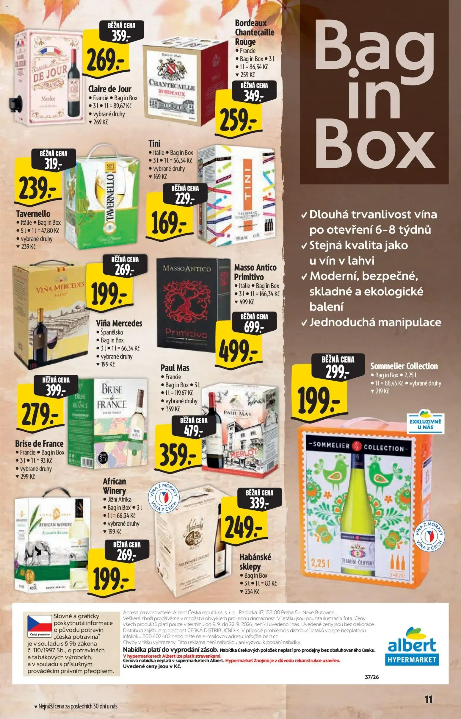 Albert katalog - Hypermarket - Víno od 09.09.2026 - Akční leták - 9. září 22. září 2026 - Page 11