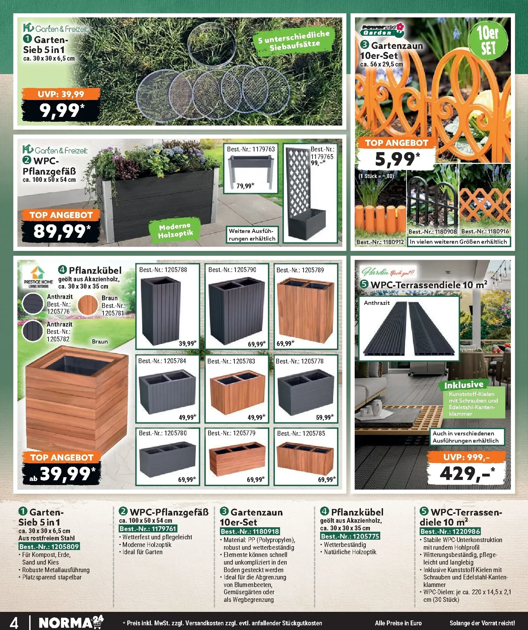 Norma - Bestellmagazin Prospekt – von Mittwoch 01.07.2026 bis Freitag 31.07.2026 von 1. Juli bis 31. Juli 2026 - Prospekt seite 4