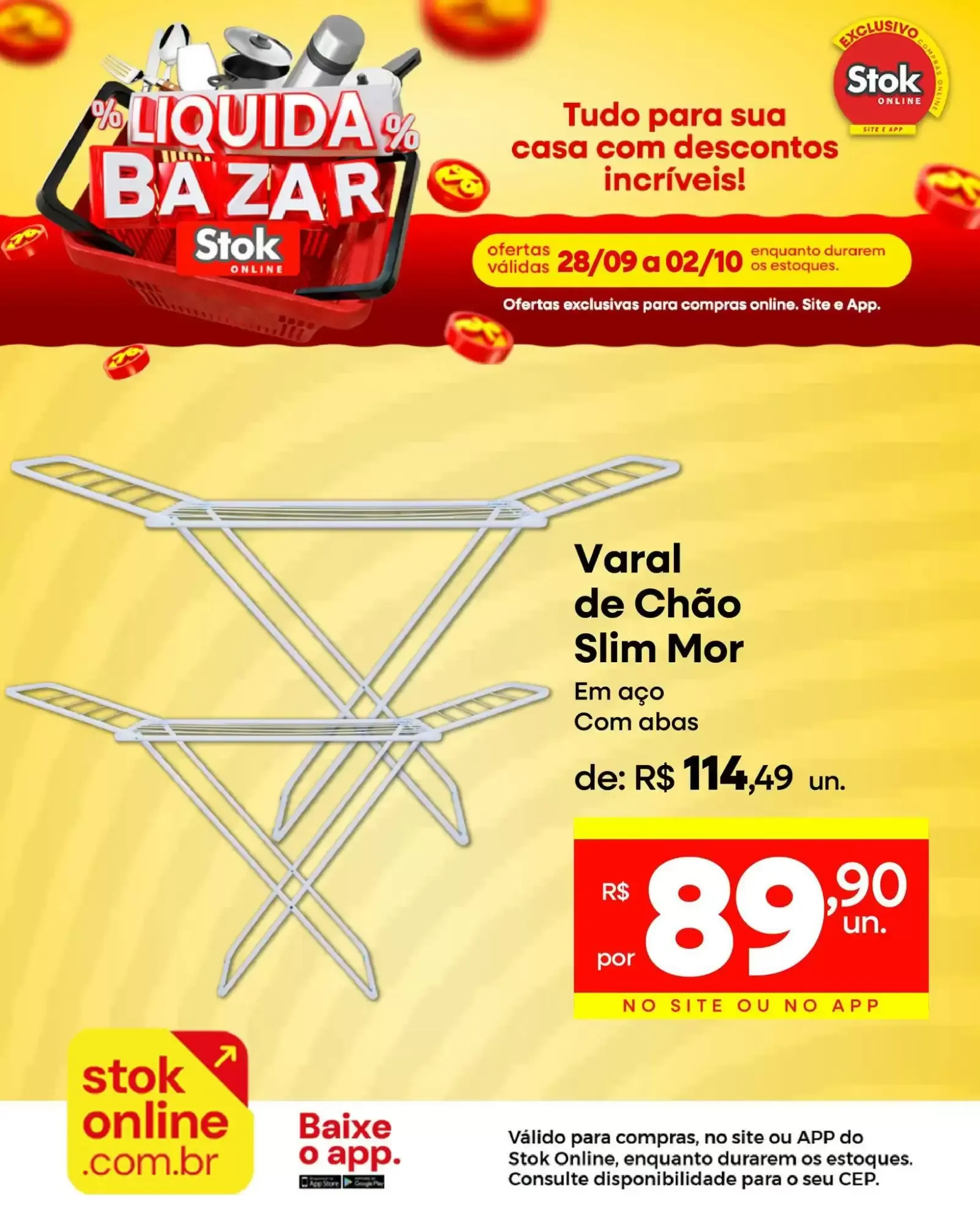 Encarte de Liquida Bazar Stok Online 28 de setembro até 2 de outubro 2026 - Pagina 1