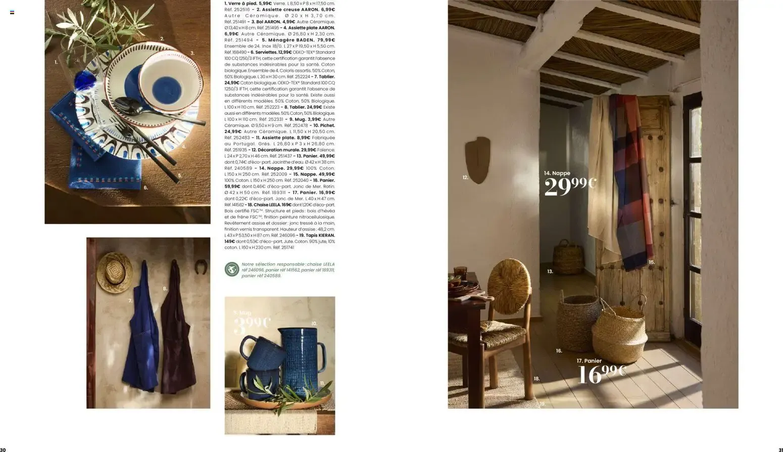Maisons du Monde - Itinéraire Estival Collection Printemps - Été 2026 du 16 février au 1 septembre 2026 - Catalogue page 16