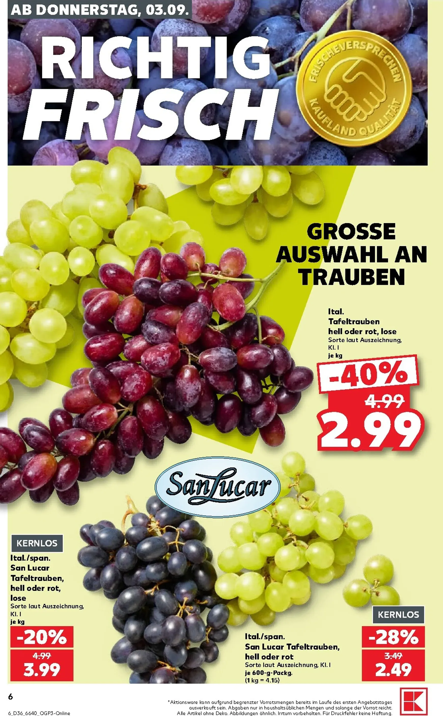 Neuer Kaufland Prospekt – von Donnerstag 03.09.2026 bis Mittwoch 09.09.2026 von 3. September bis 9. September 2026 - Prospekt seite 7