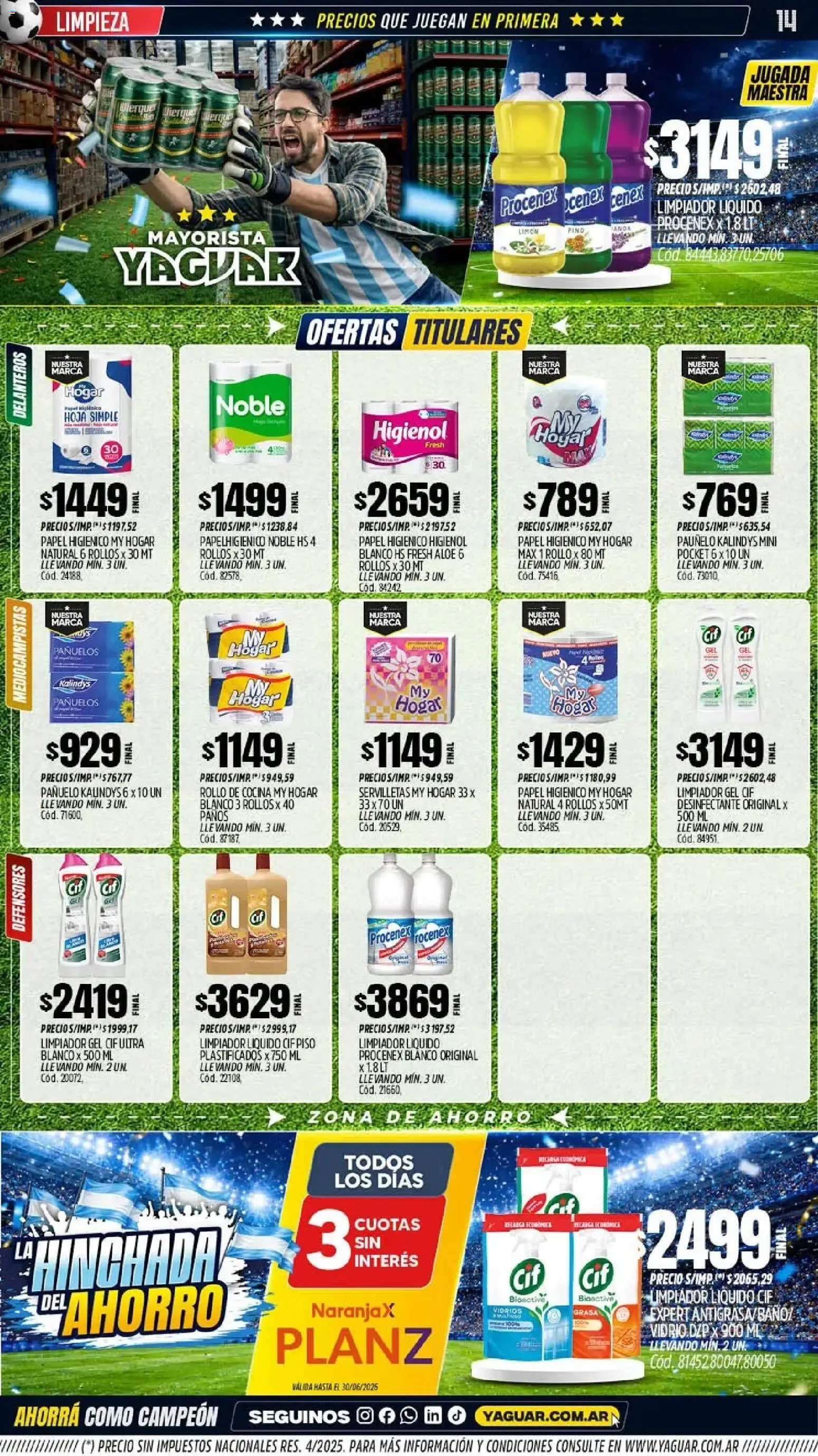 Ofertas de Mayorista Yaguar - La Hinchada del Ahorro 15 de junio al 21 de junio 2026 - Página 14 del catálogo