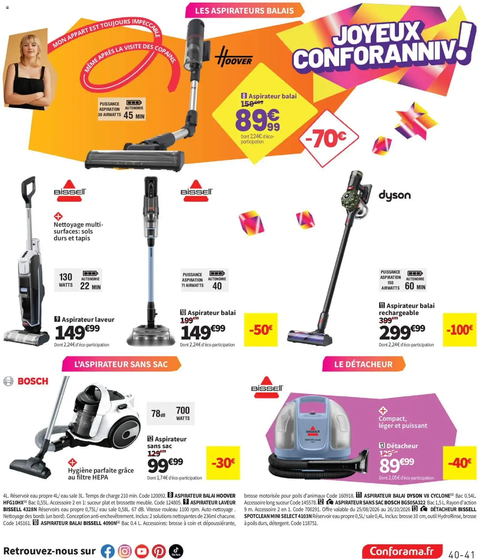 Conforama catalogue à partir du 25/08/2026 - promo en ligne du 25 août au 28 septembre 2026 - Catalogue page 41