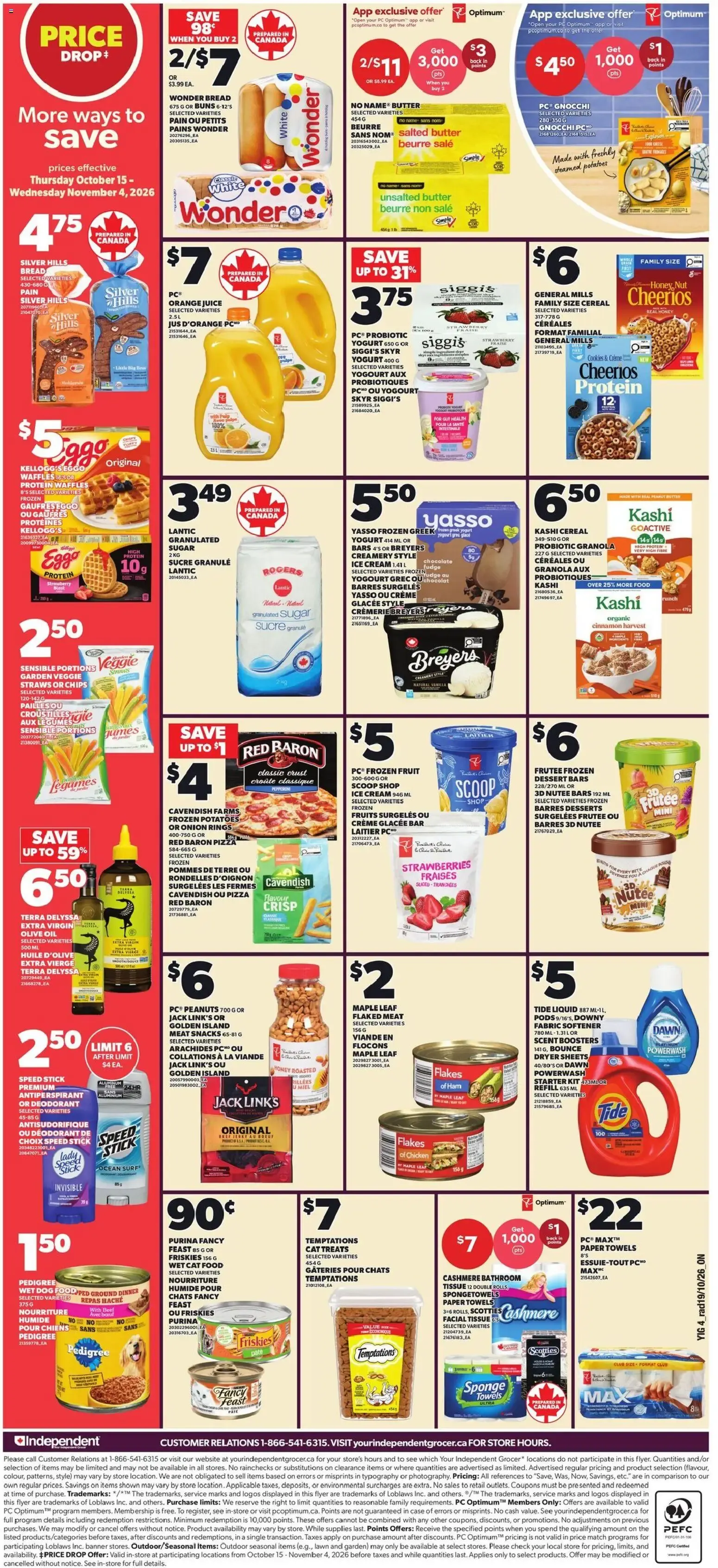 Independent Grocer weekly flyer / circulaire from Oct 22, 2026 > weekly specials & deals from October 22 to October 28 2026 - flyer page 2