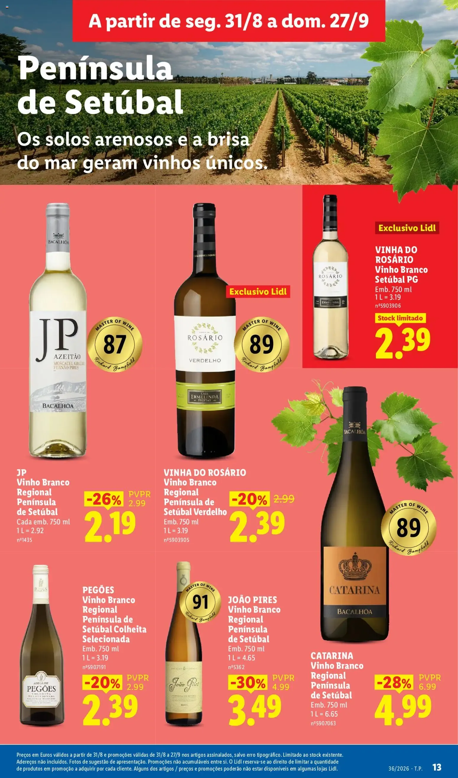 Folheto VINHOS & QUEIJOS ENCHIDOS de 31 de agosto até 27 de setembro 2026 - Pagina 13