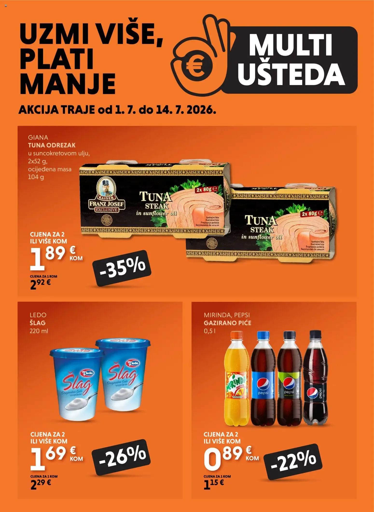 Katalog Multi Ušteda od 1. srpnja do 14. srpnja 2026. - Pregled Stranica 1
