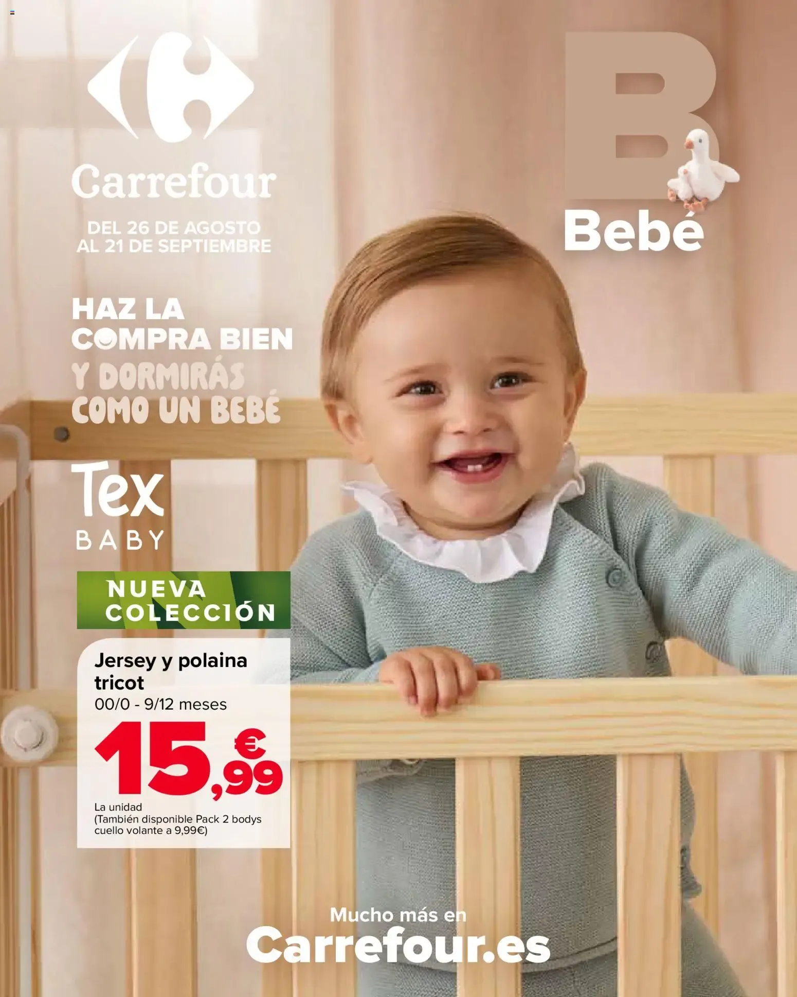 Catálogo de Carrefour folleto Bebé del 26/08/2026 | Catálogo 26 de agosto al 21 de septiembre 2026 - Página 1