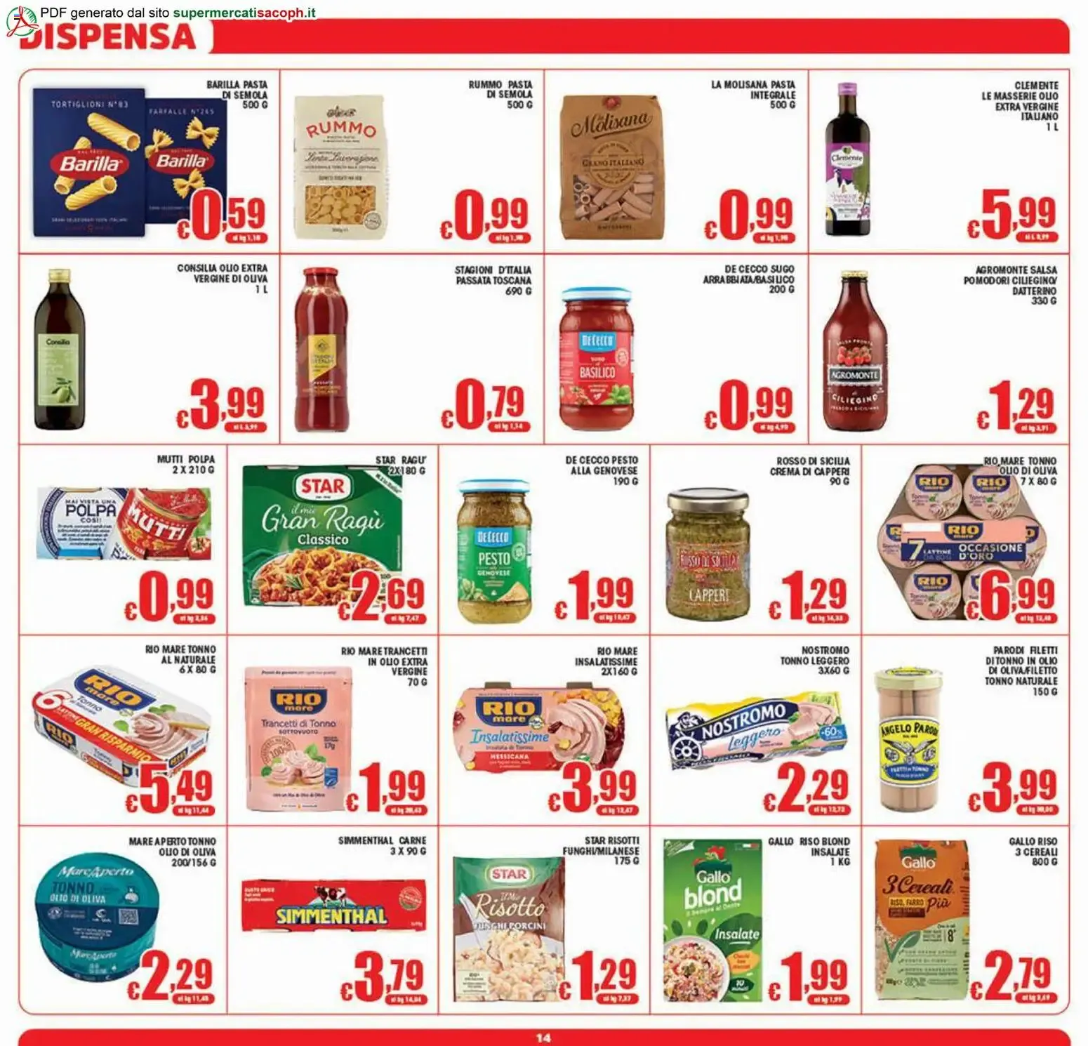 Sacoph volantino dal 21/08/2026 - online Offerte da 21 agosto a 1 settembre di 2026 - Pagina del volantino 14