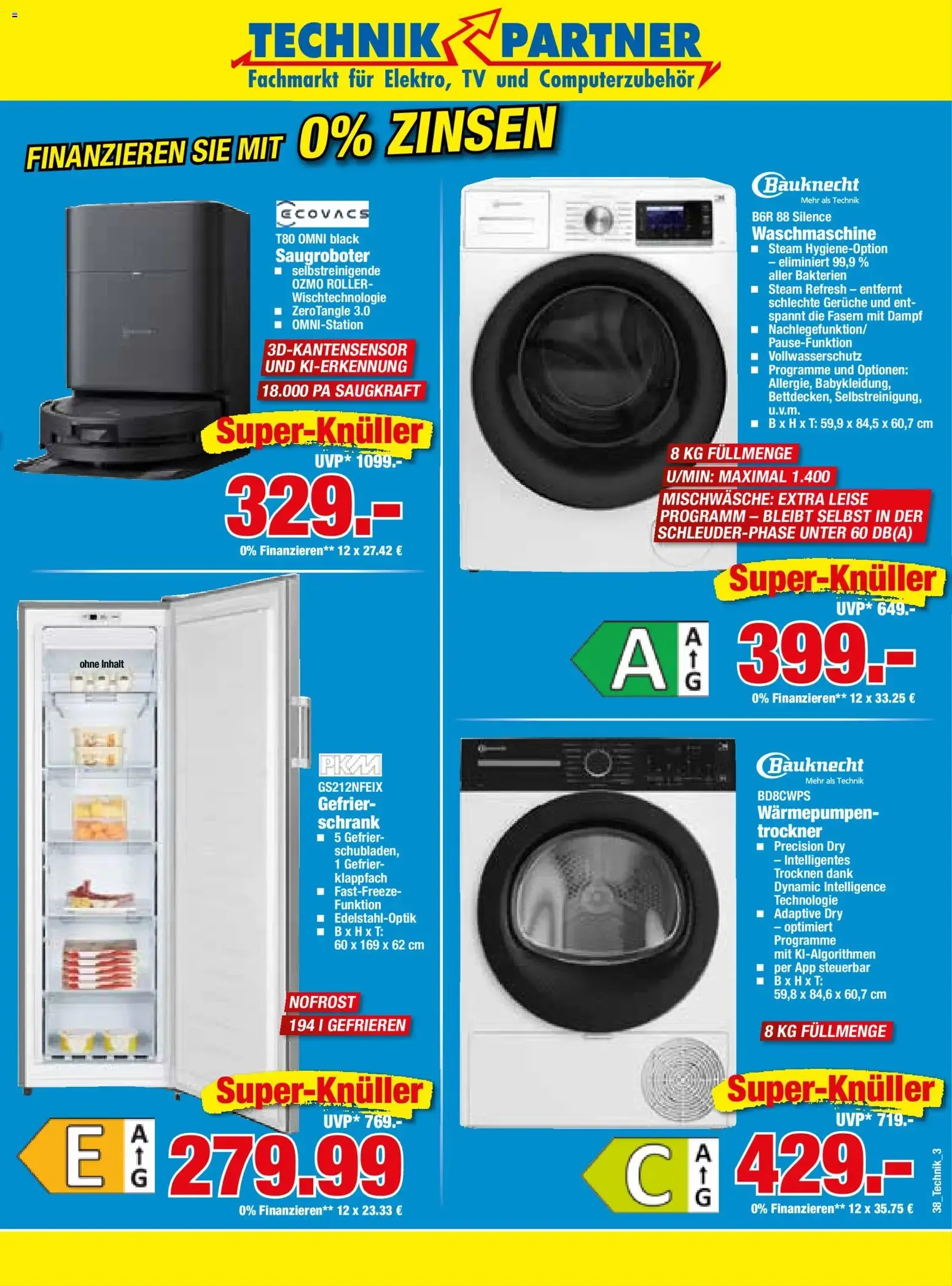 TECHNIK PARTNER Fachmarkt für Elektro, TV und Computerzubehör von 14. September bis 19. September 2026 - Prospekt seite 3
