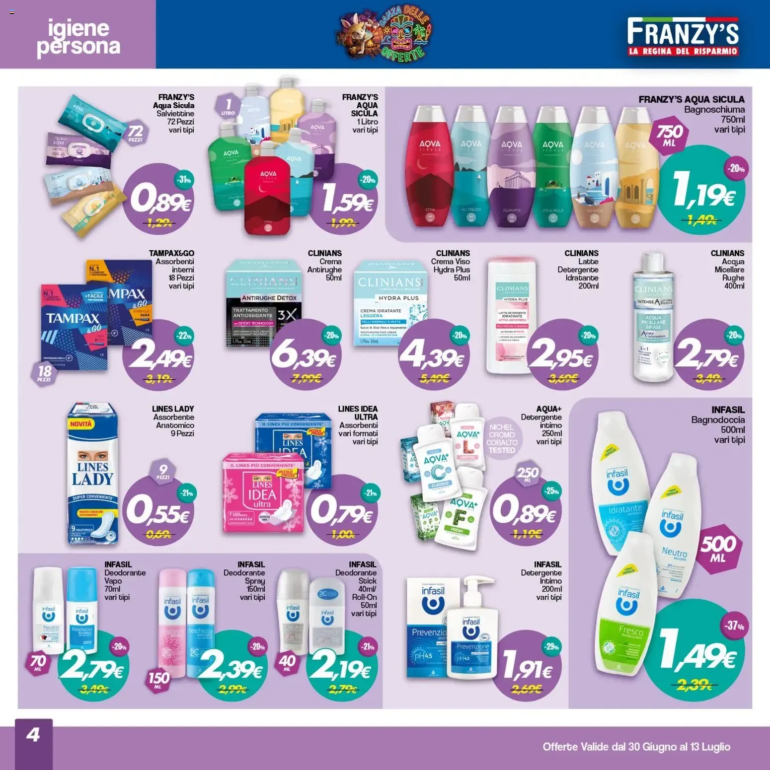 Franzy's - La Regina del Risparmio da 30 giugno a 13 luglio di 2026 - Pagina del volantino 4