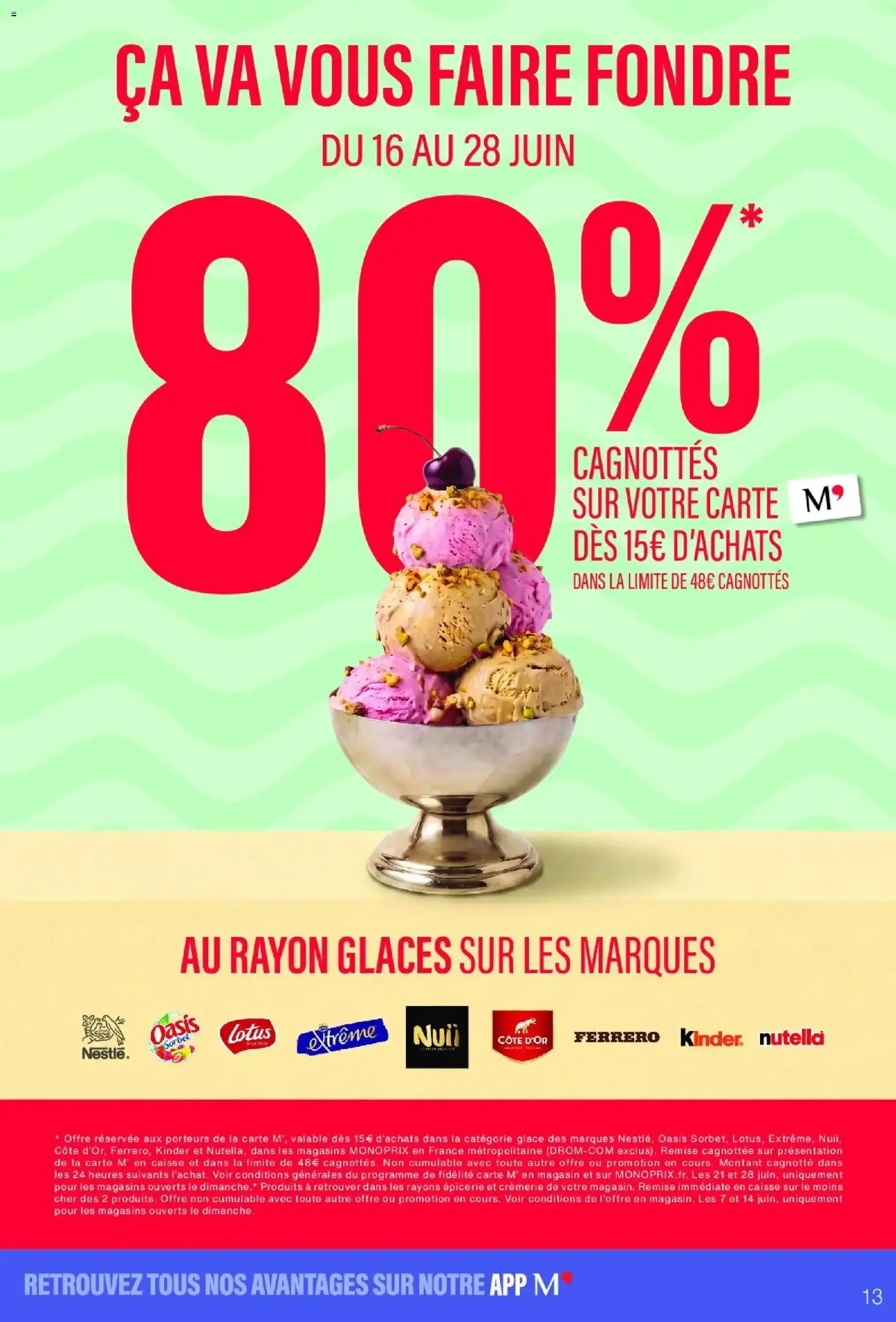 Monoprix - Hasta 50% en el segundo producto de selección du 16 juin au 28 juin 2026 - Catalogue page 13