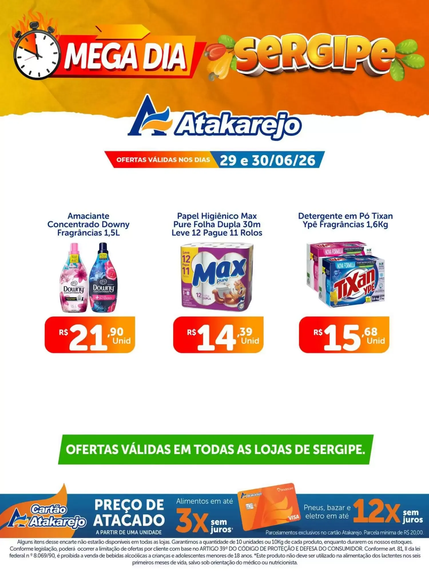 Encarte de MEGA DIA Atakarejo SERGIPE 29 de junho até 30 de junho 2026 - Pagina 10
