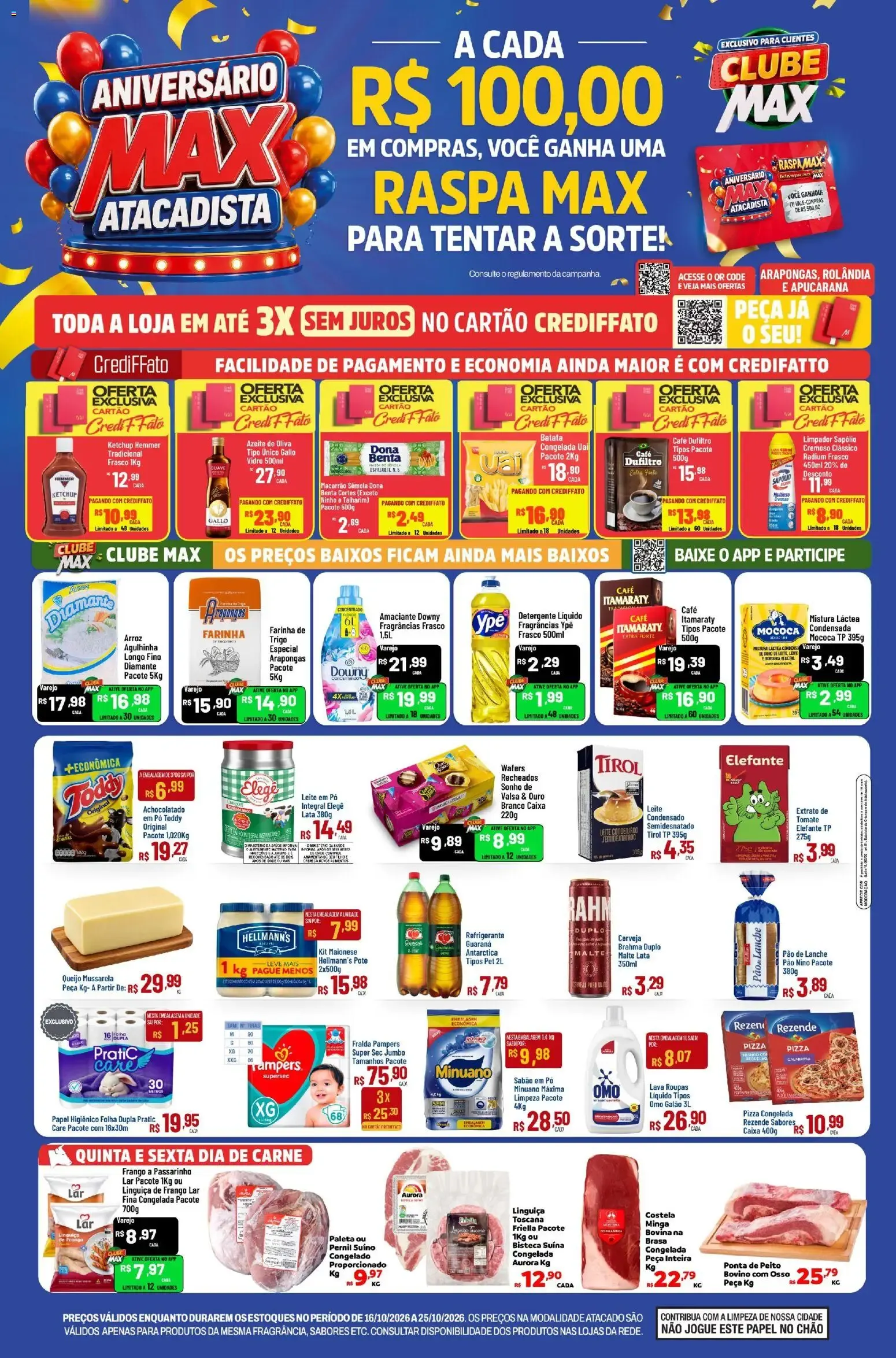 Encarte de Aniversário Max Atacadista 16 de outubro até 25 de outubro 2026 - Pagina 1