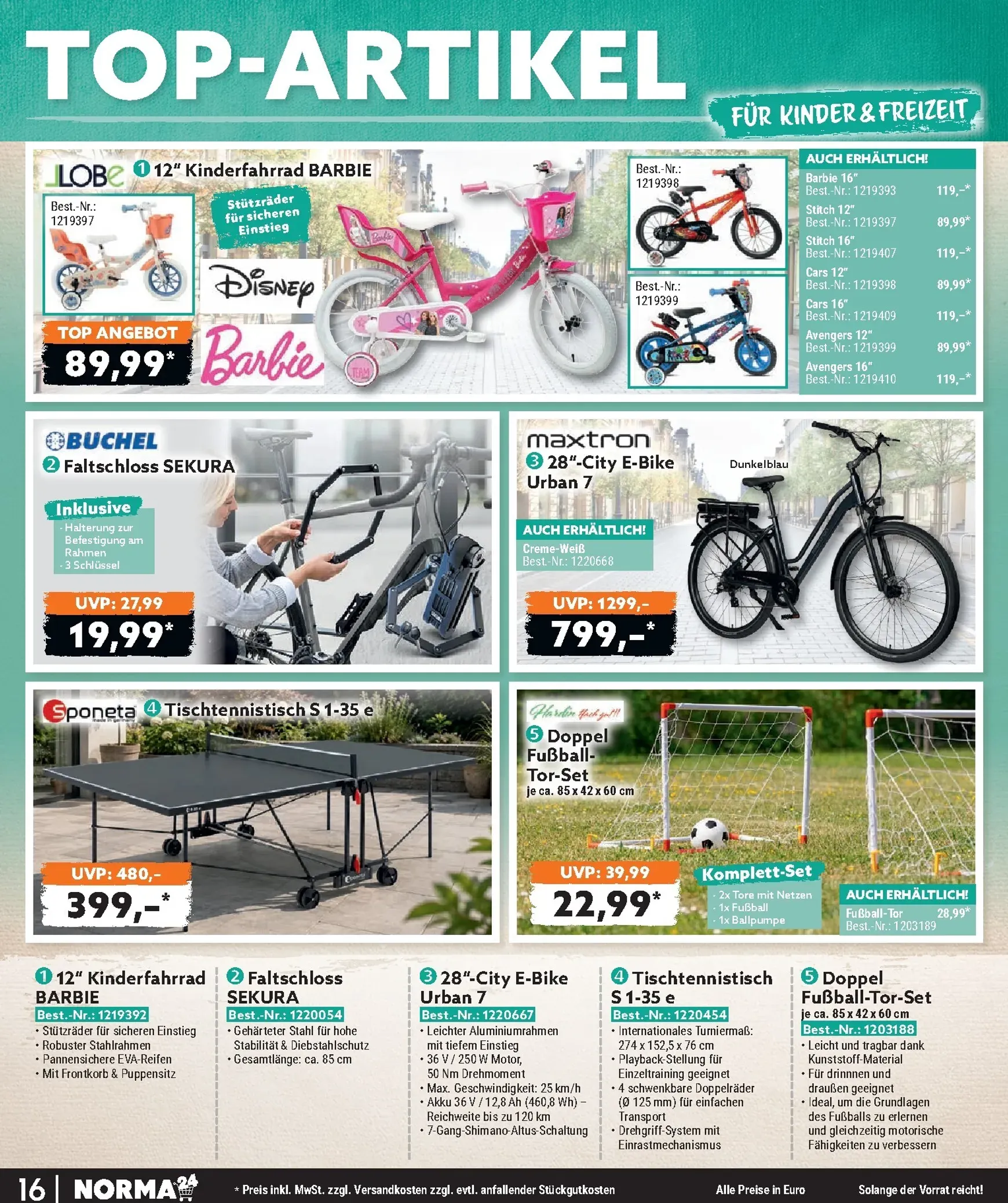 Norma - Bestellmagazin Prospekt – von Mittwoch 01.07.2026 bis Freitag 31.07.2026 von 1. Juli bis 31. Juli 2026 - Prospekt seite 16