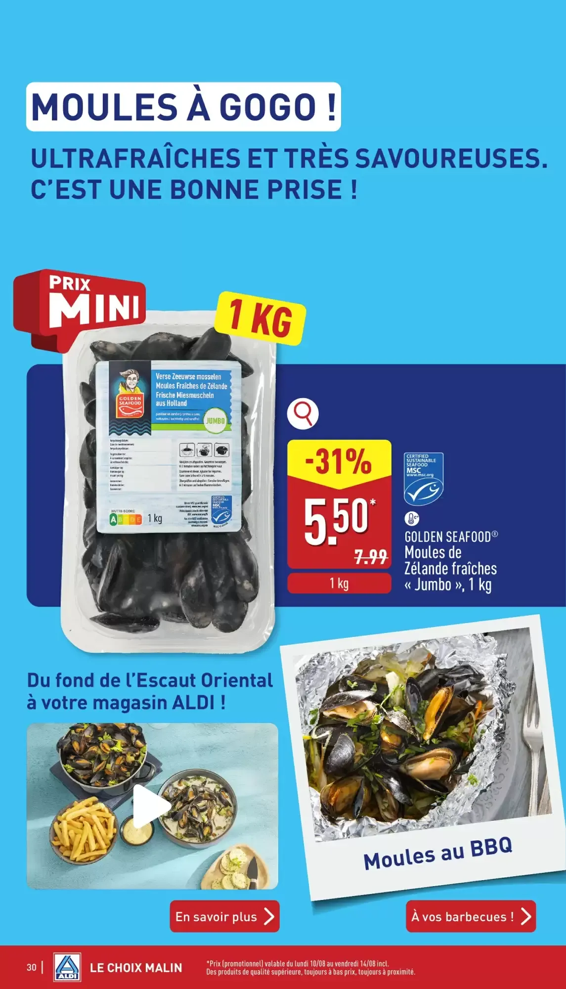 ALDI Dépliant du lun. 10/08 au ven. 14/08 van 10 augustus tot 14 augustus 2026 - folder pagina 30