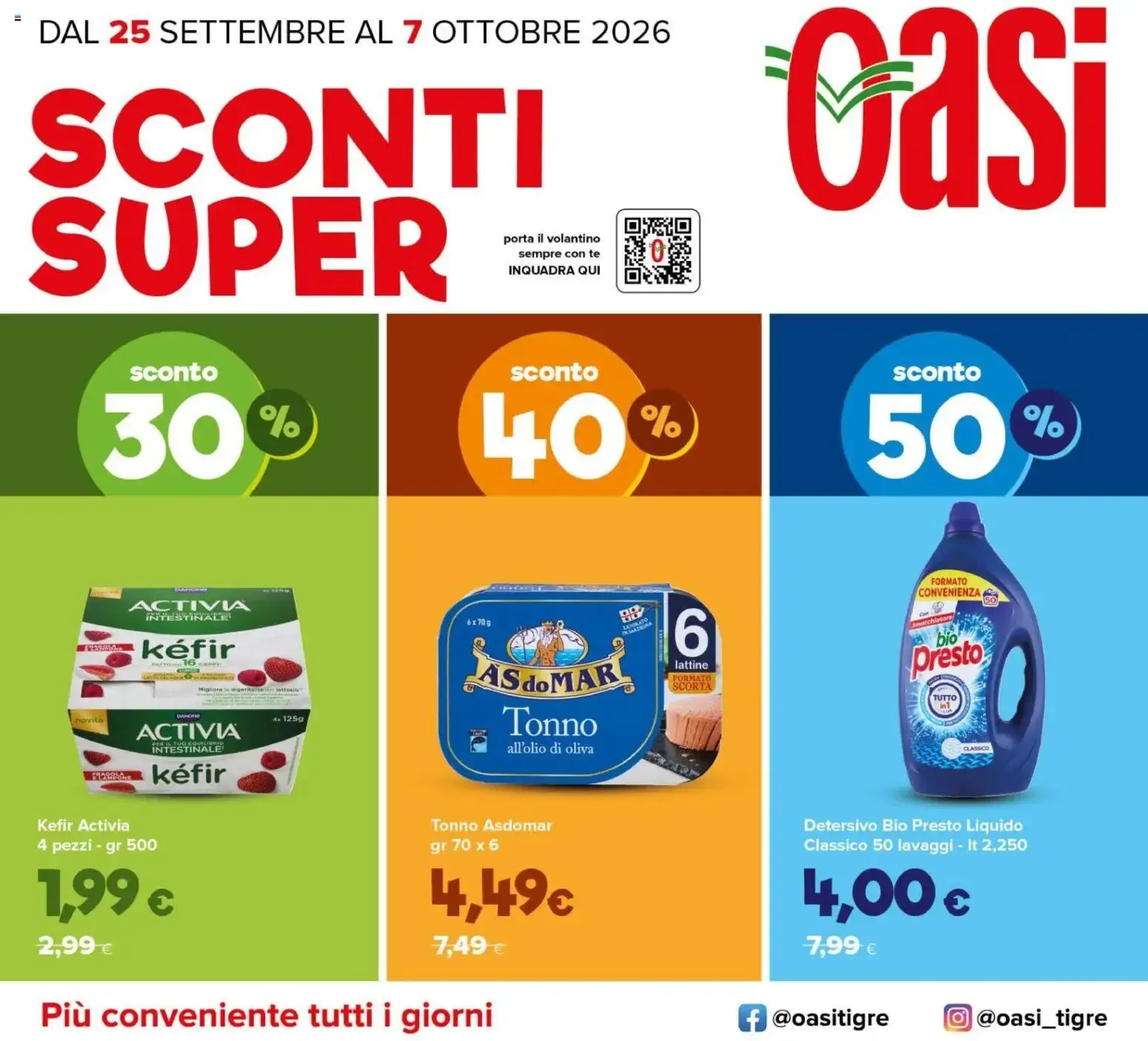 Oasi SCONTI SUPER da 25 settembre a 7 ottobre di 2026 - Pagina del volantino 1
