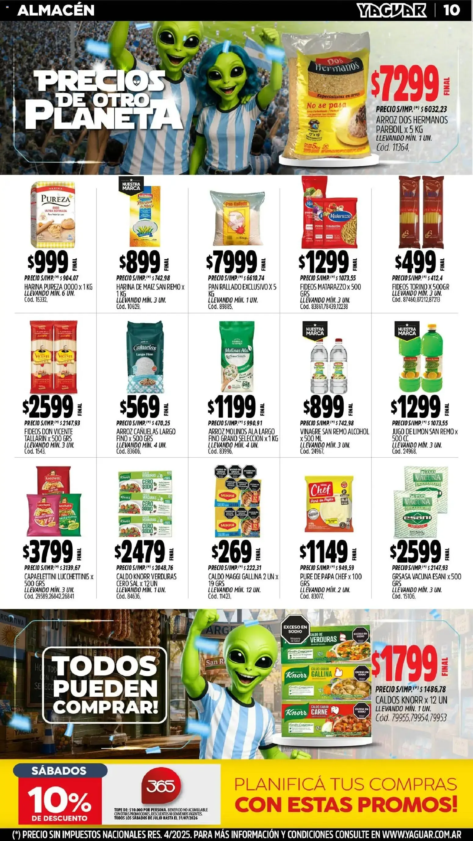 Ofertas de Mayorista Yaguar - Precios de Otro Planeta 29 de junio al 5 de julio 2026 - Página 11 del catálogo