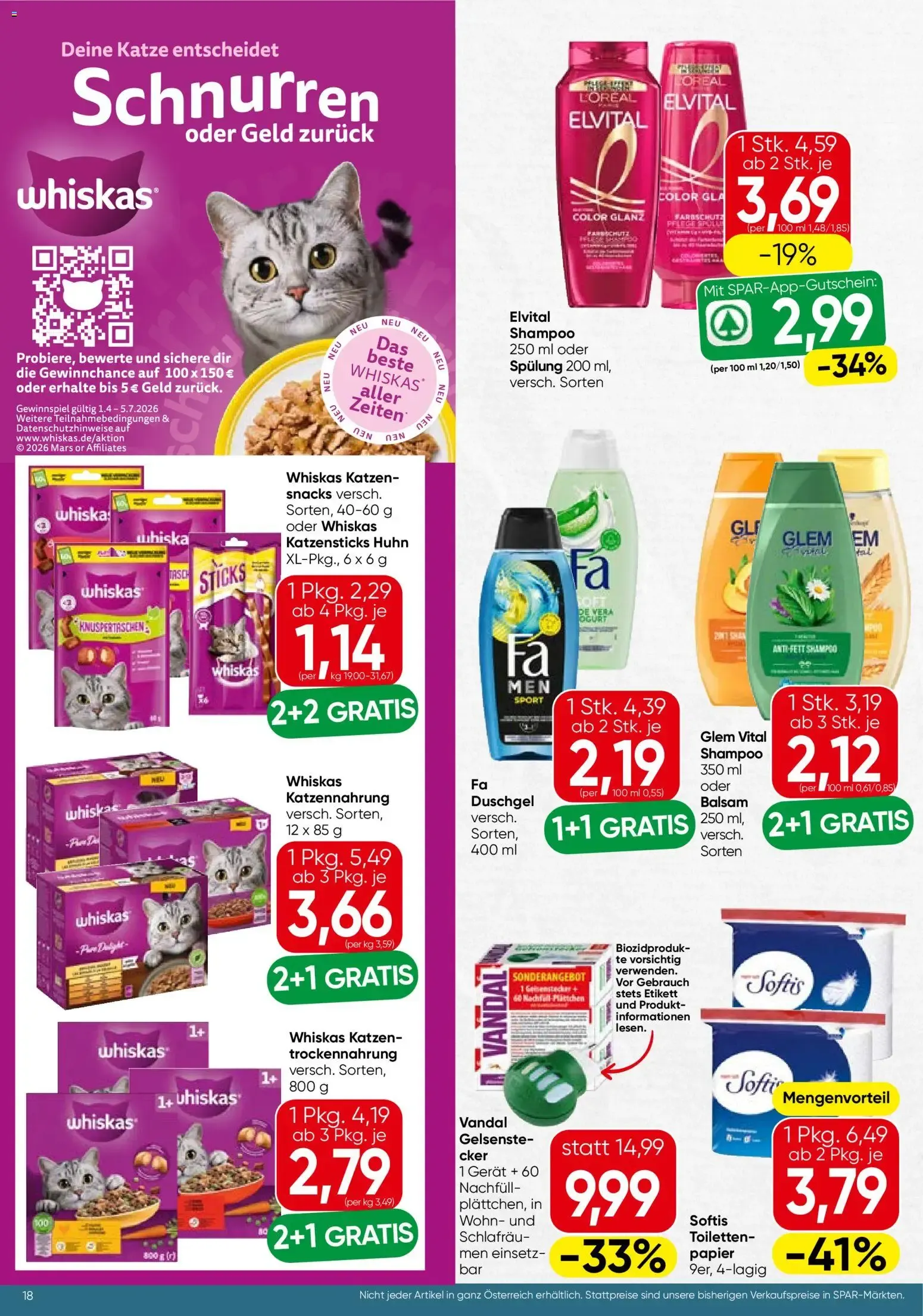 Spar Flugblatt - Wien (18.06.2026) - Angebote und Prospekt von 18. Juni bis 30. Juni 2026 - Flugblätt seite  18