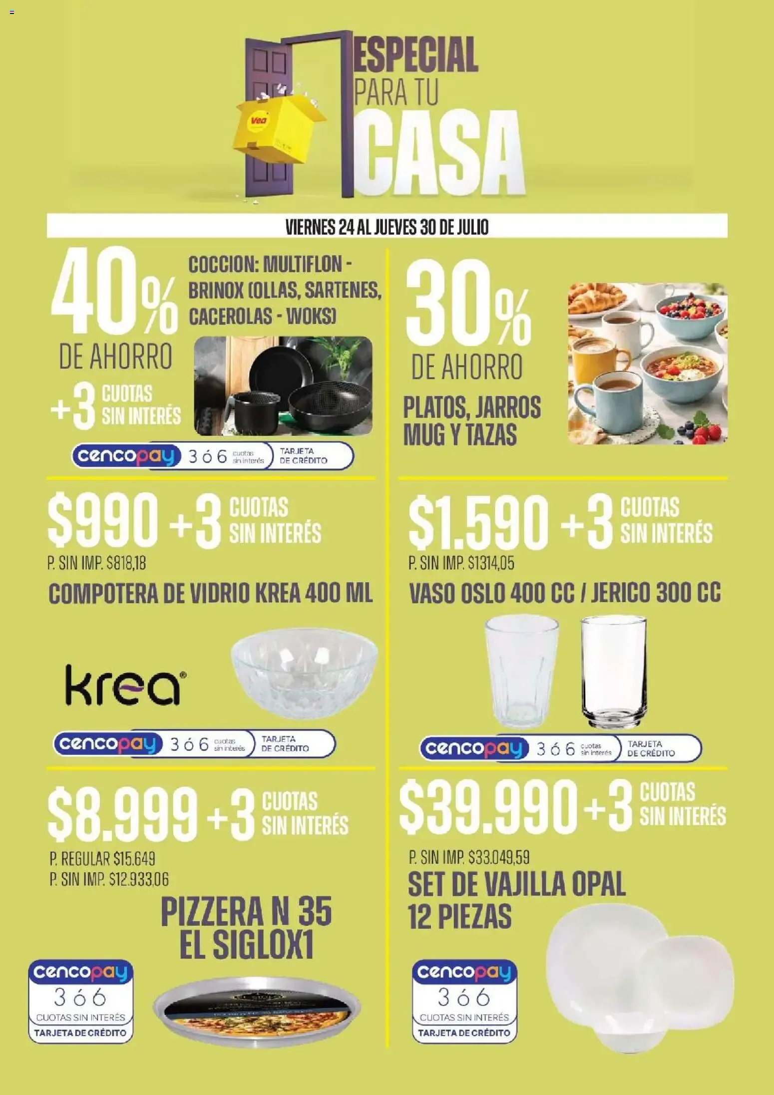 Ofertas de Vea - Especial para tu casa del 24/07/2026 - 29/07/2026 24 de julio al 29 de julio 2026 - Página 7 del catálogo