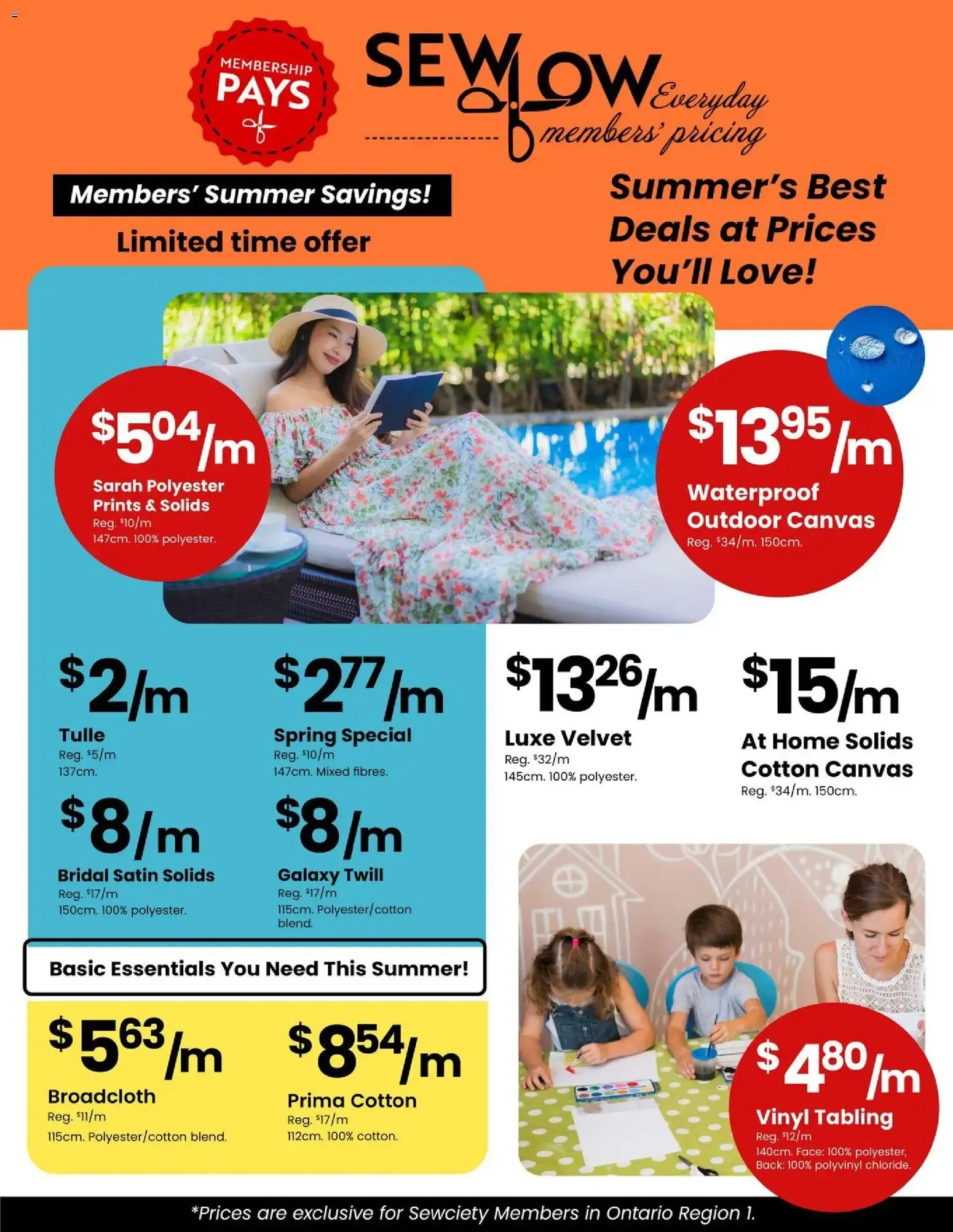 Fabricland Blowout Sale & Summer Splash Savings from July 2 to July 31 2026 - flyer page 5