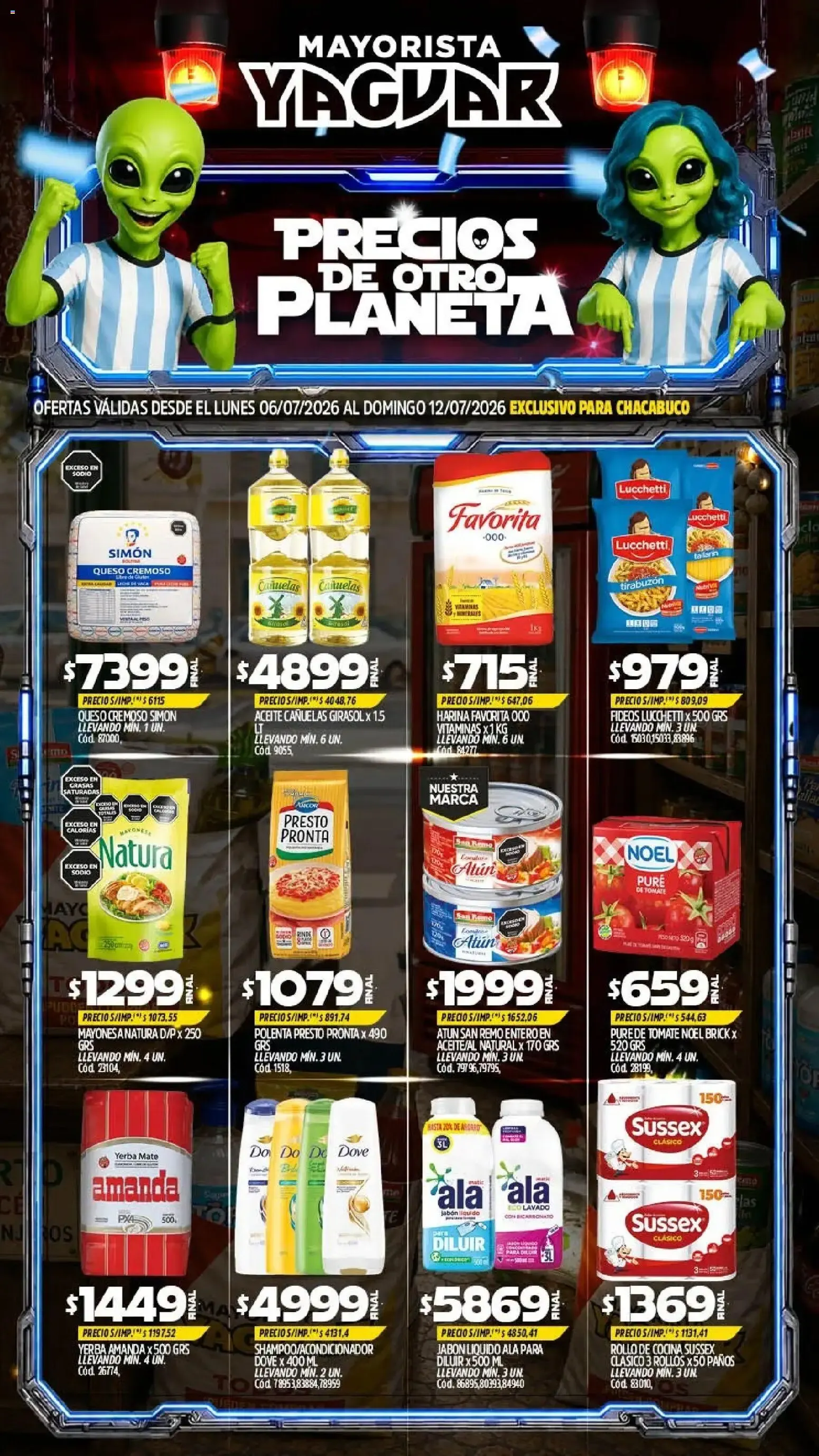 Ofertas de Yaguar - Oferta Semanal Parque Chacabuco del 06/07/2026 - 12/07/2026 6 de julio al 12 de julio 2026 - Página 1 del catálogo