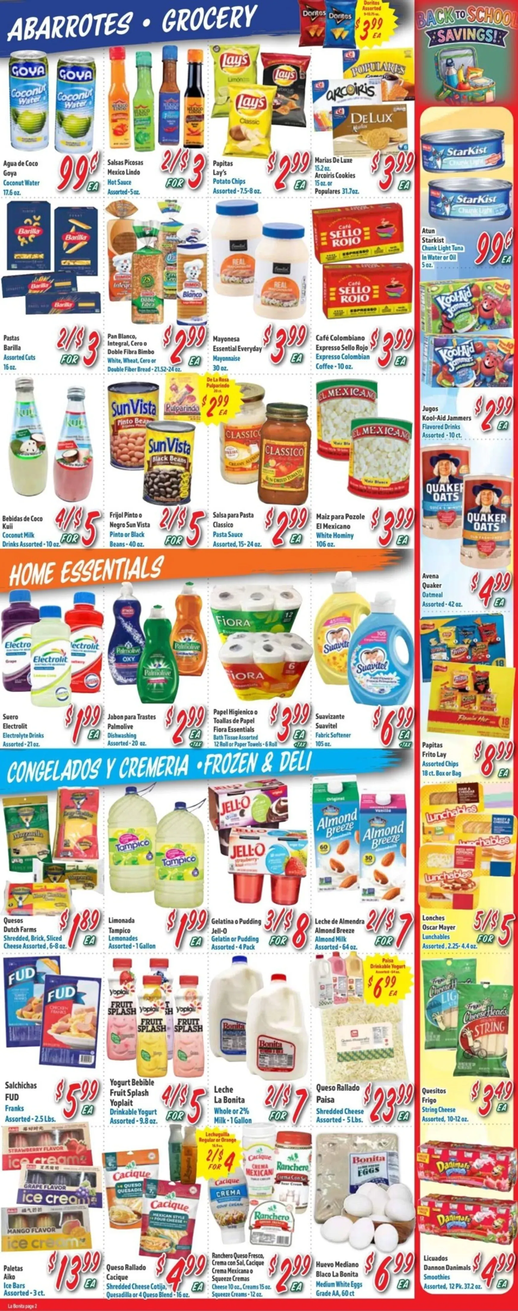 Weekly ad Current La Bonita leaflet valid from Wednesday 08/05/2026 to Tuesday 08/11/2026 from August 5 to August 11 2026 - Page 2