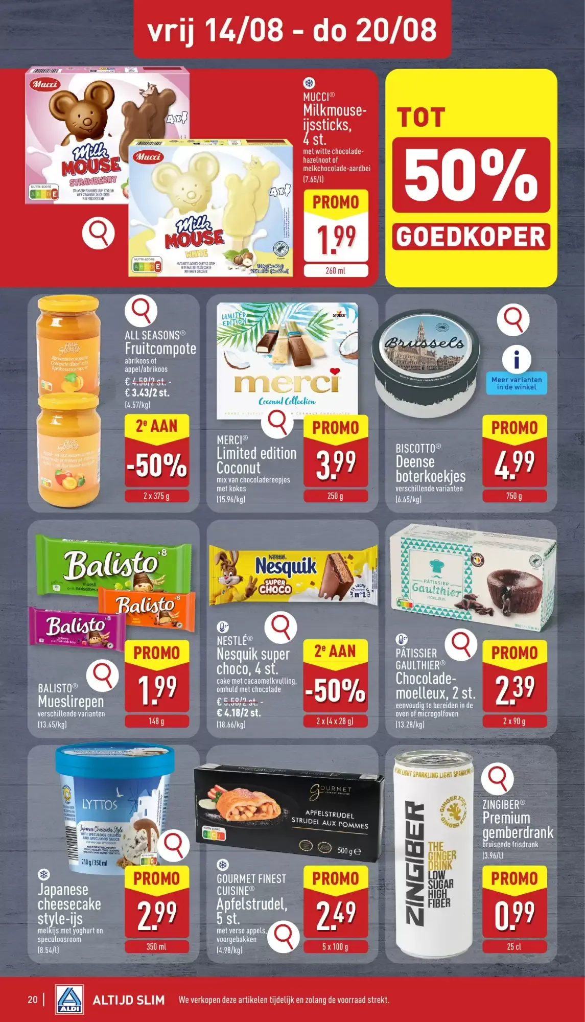 ALDI Folder ma 10/08 t.e.m. vrij 14/08 van 10 augustus tot 14 augustus 2026 - folder pagina 20