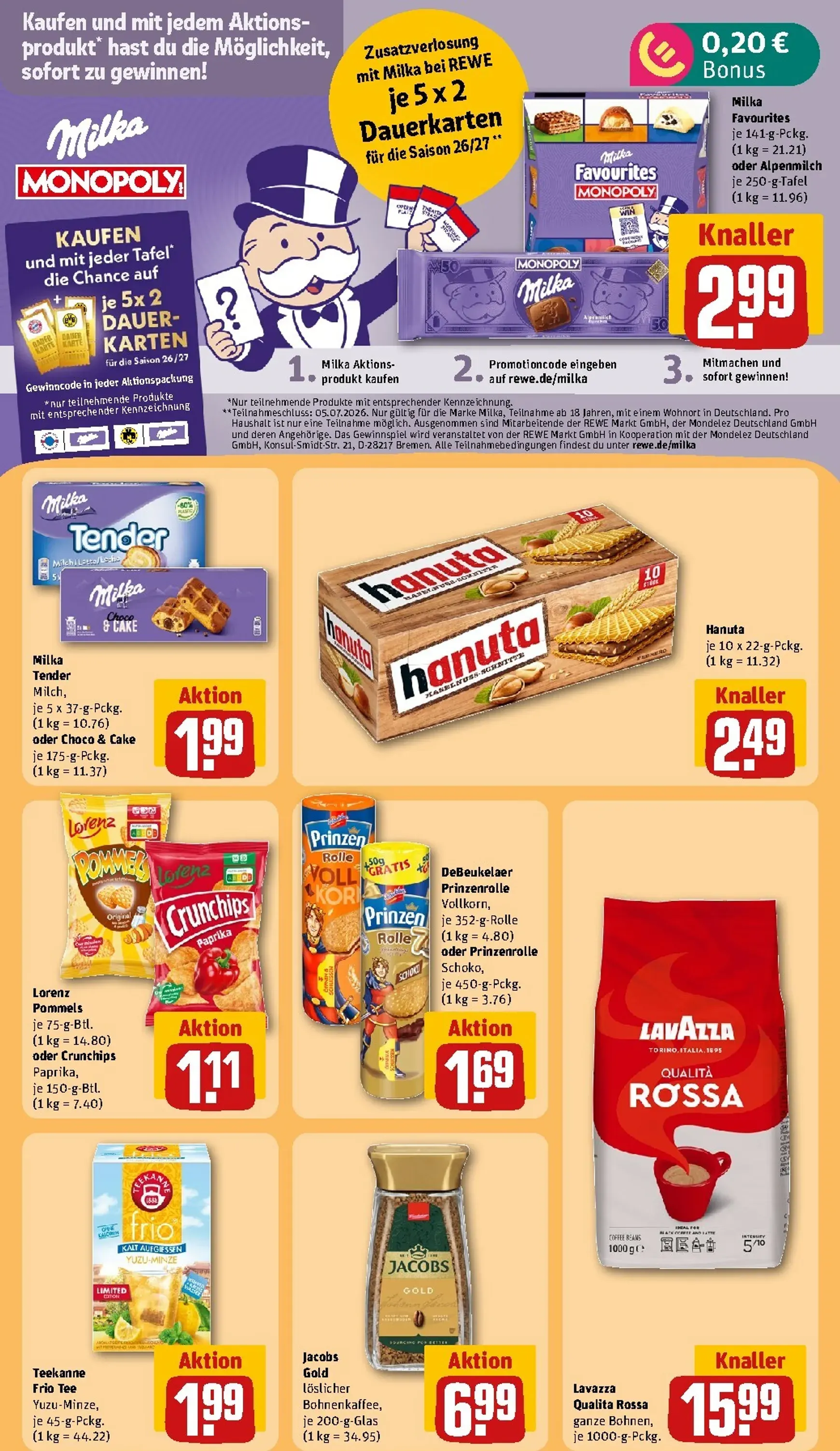 Rewe Prospekt – von Montag 29.06.2026 bis Sonntag 05.07.2026 von 29. Juni bis 5. Juli 2026 - Prospekt seite 25