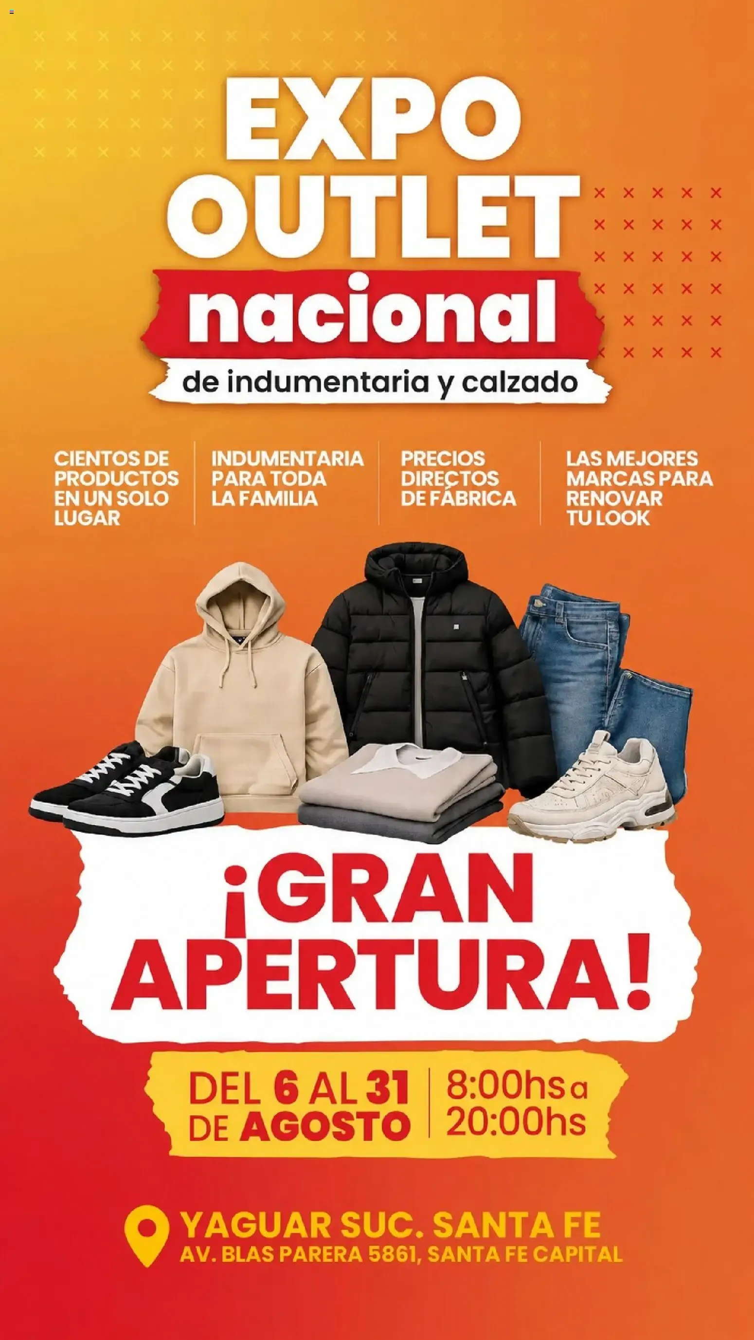 Ofertas de Expo Outlet Nacional de Indumentaria y Calzado 6 de agosto al 31 de agosto 2026 - Página 1 del catálogo