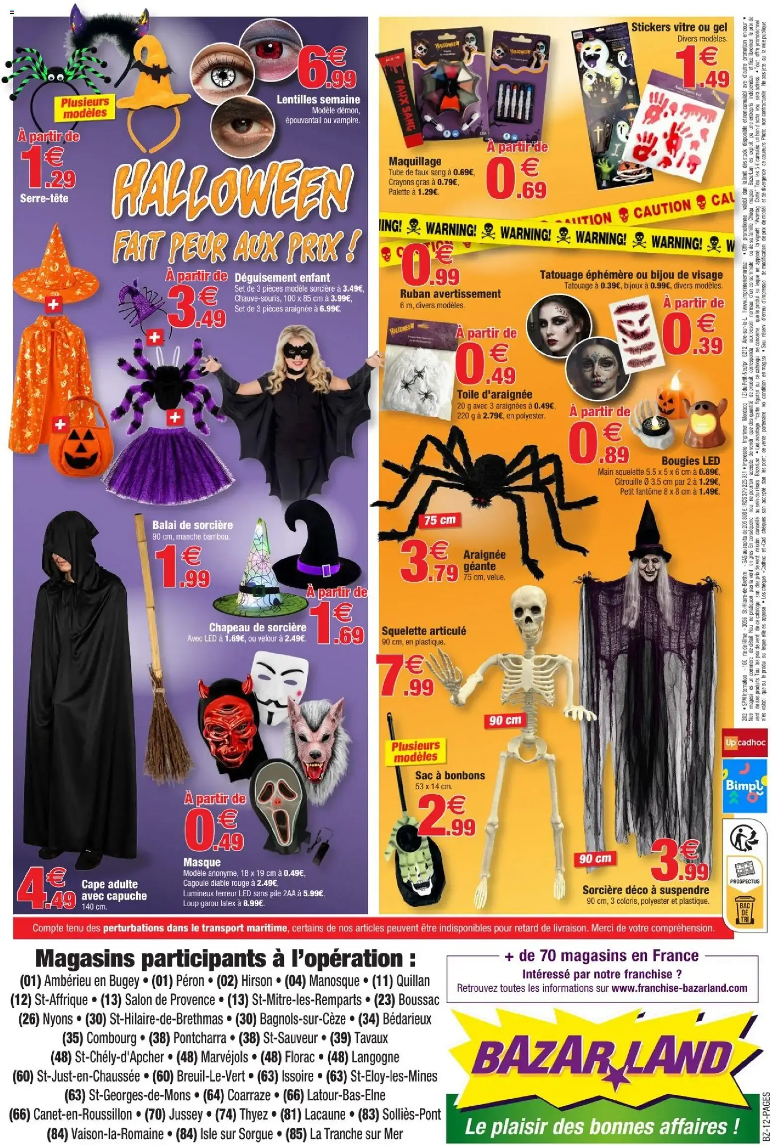 Bazarland: Toussaint, nos precios en flores du 30 septembre au 11 octobre 2026 - Catalogue page 12