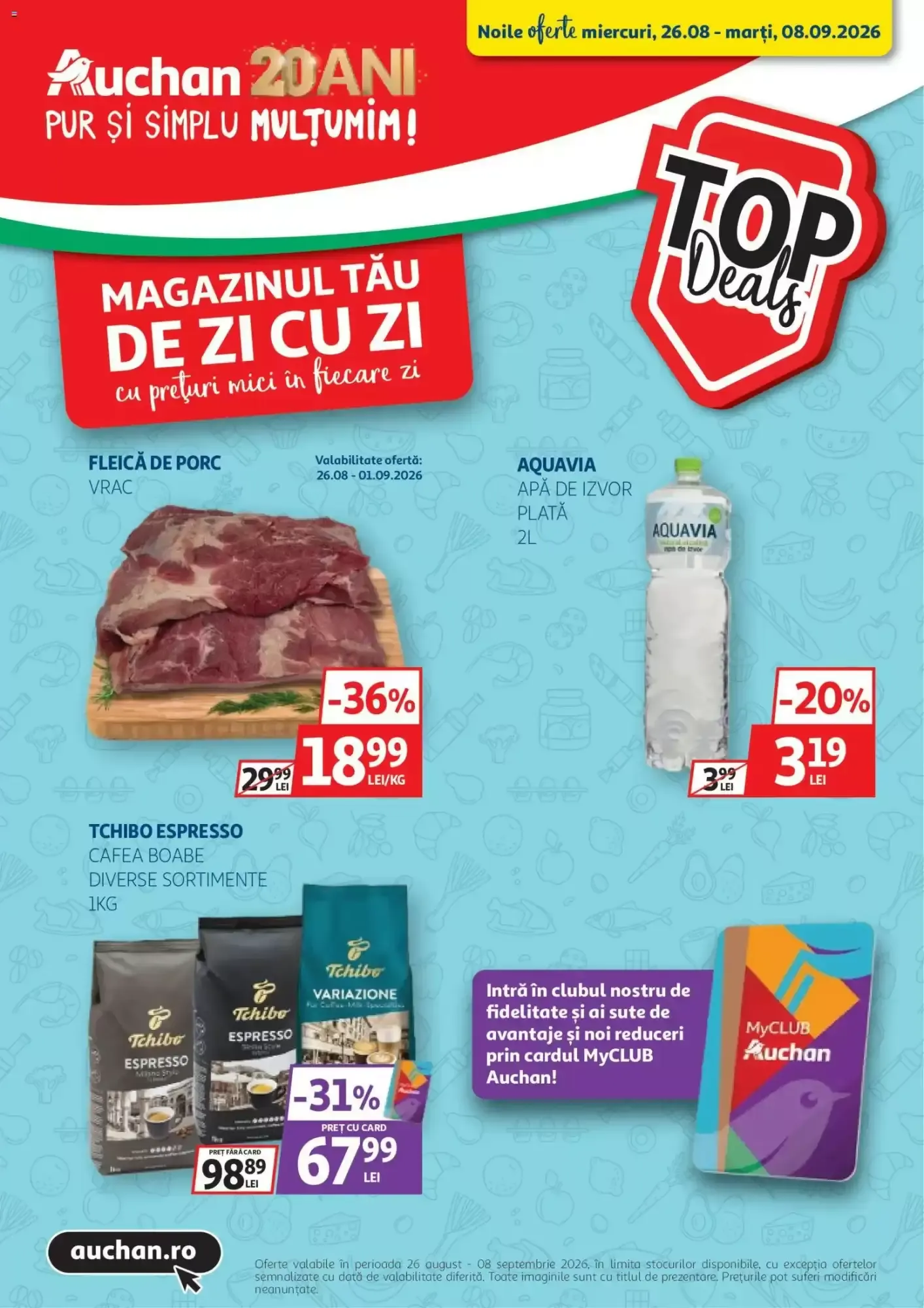 Catalog Catalog Auchan de la 26 august până la 8 septembrie 2026 - Revista Pagina 1
