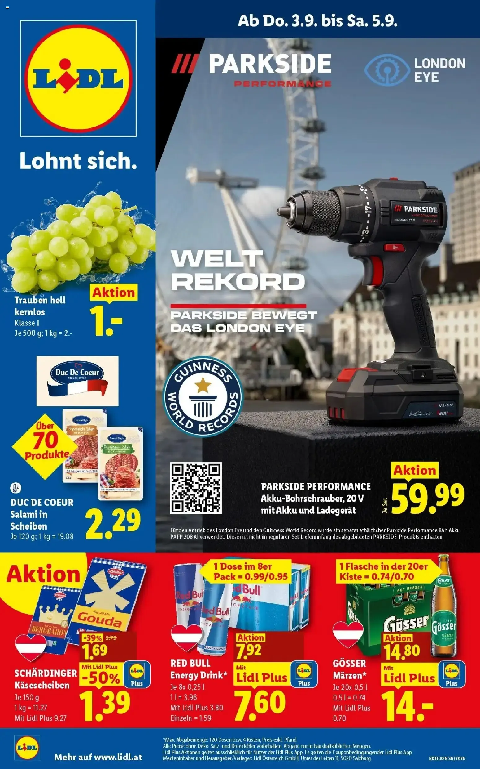 Lidl Ofertas del 03.09 al 05.09 von 3. September bis 5. September 2026 - Flugblätt seite 1