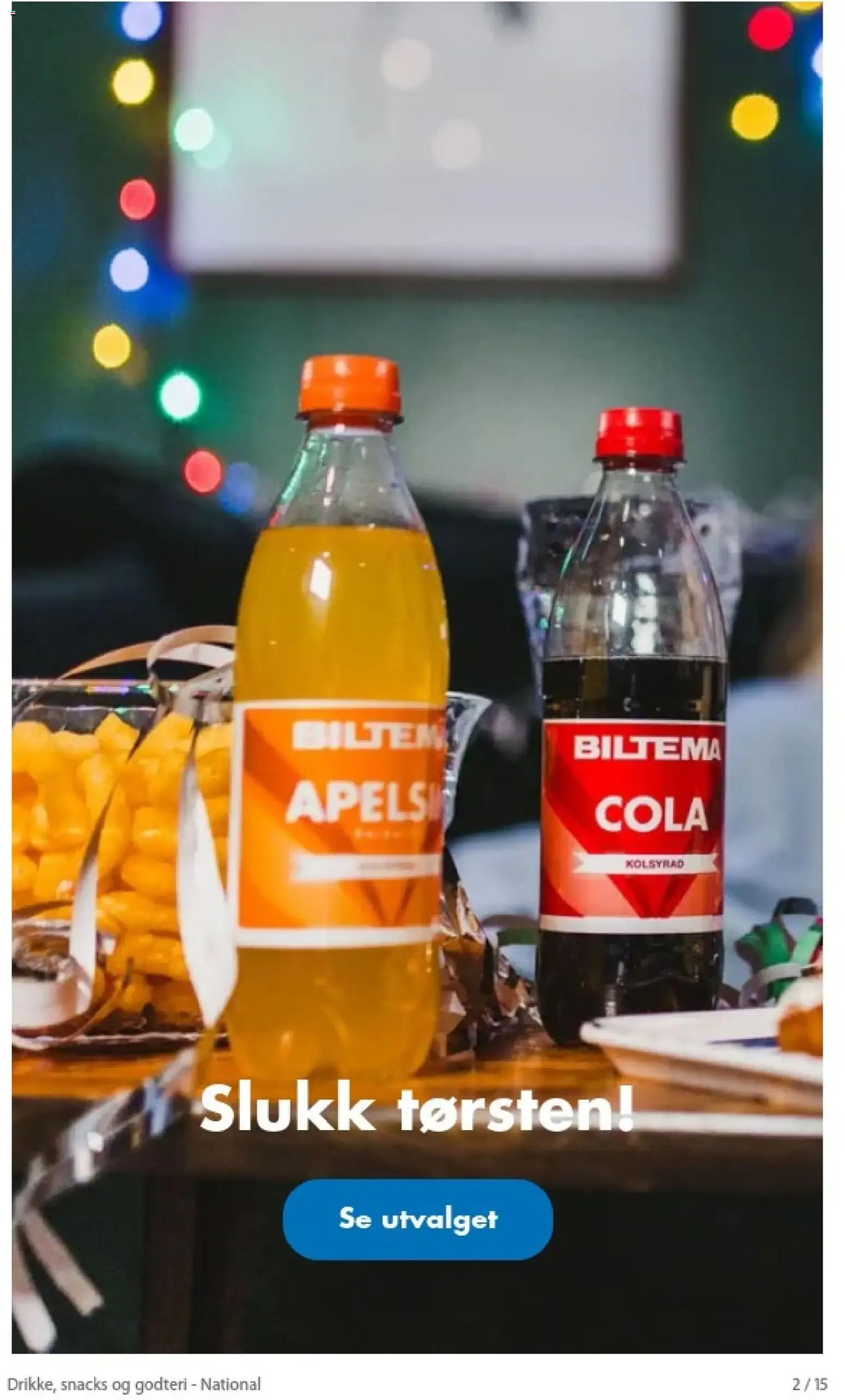 Biltema kundeavis Drikke, snacks og godteri - National (04/09/2026 - 31/12/2026) - Kundeavis og tilbud fra 4. september til 31. desember 2026 - kundeavisside 2
