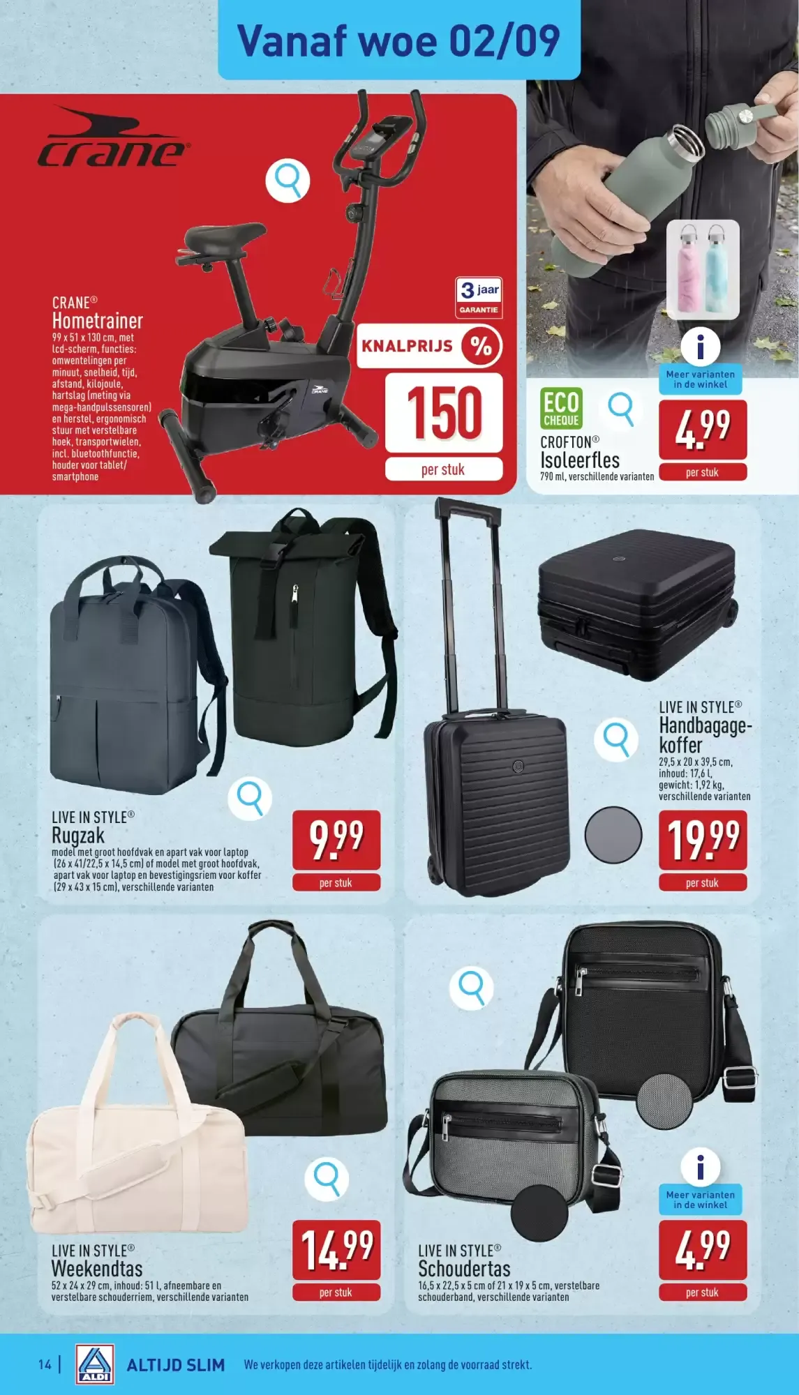 ALDI Folder van 31/08 t.e.m. 05/09 van 31 augustus tot 5 september 2026 - folder pagina 14