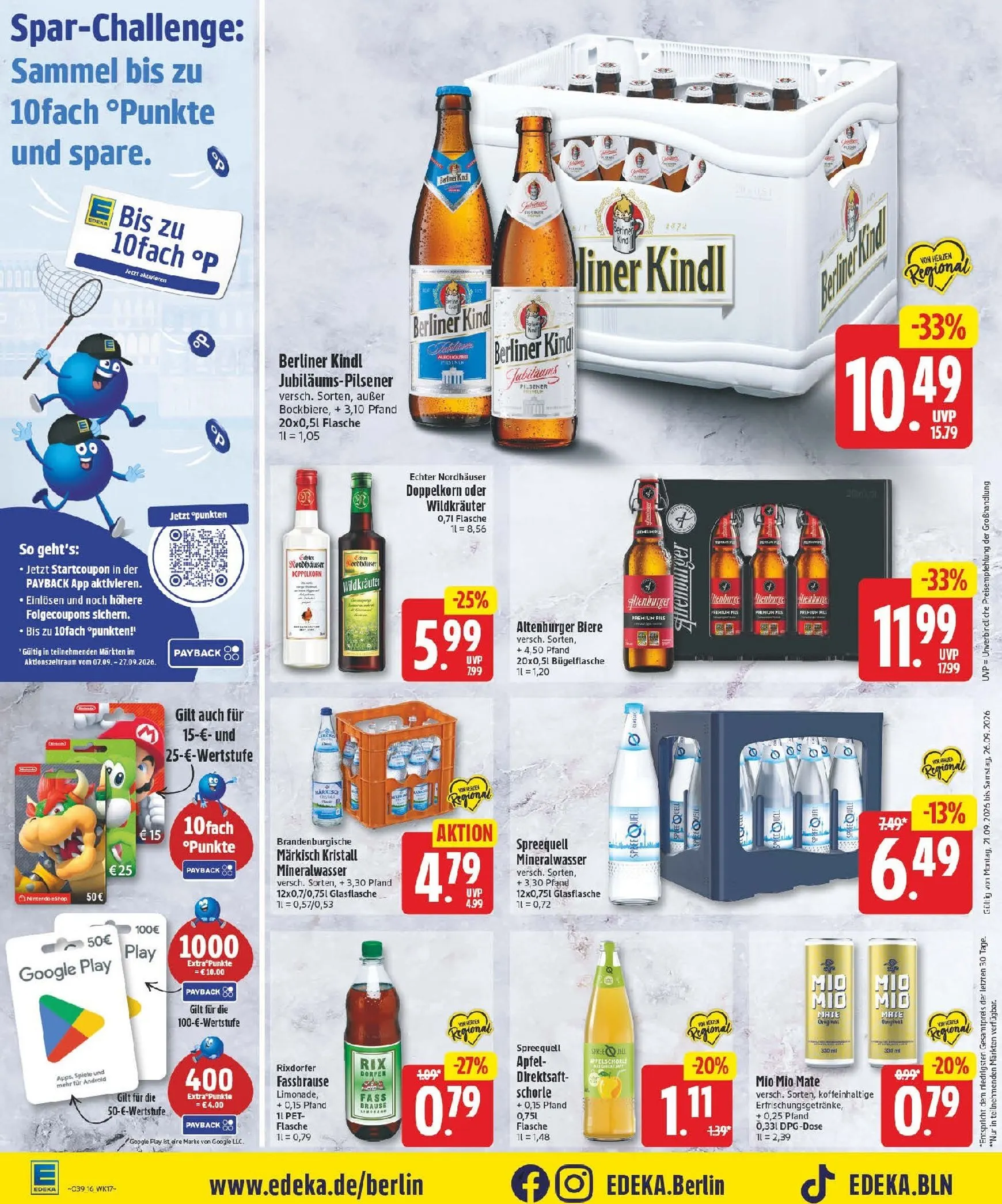 MIT DER EDEKA APP SPARST DU NOCH MEHR! von 21. September bis 26. September 2026 - Prospekt seite 16